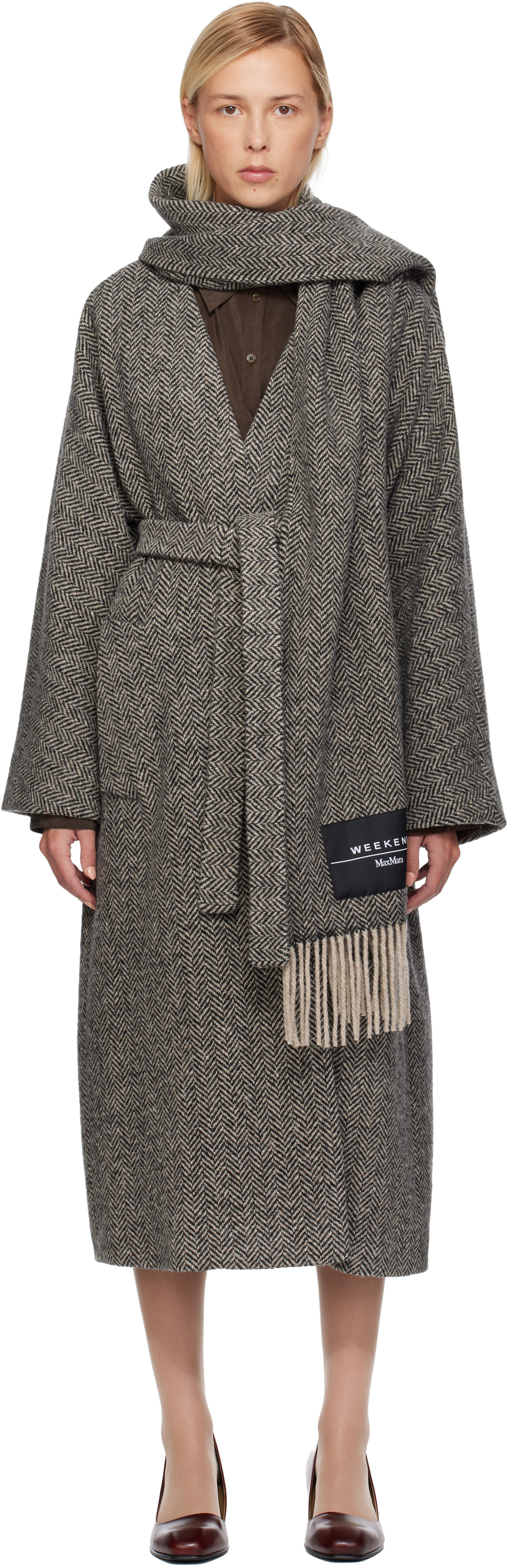 Weekend Max Mara: グレー Zenica コート | SSENSE 日本