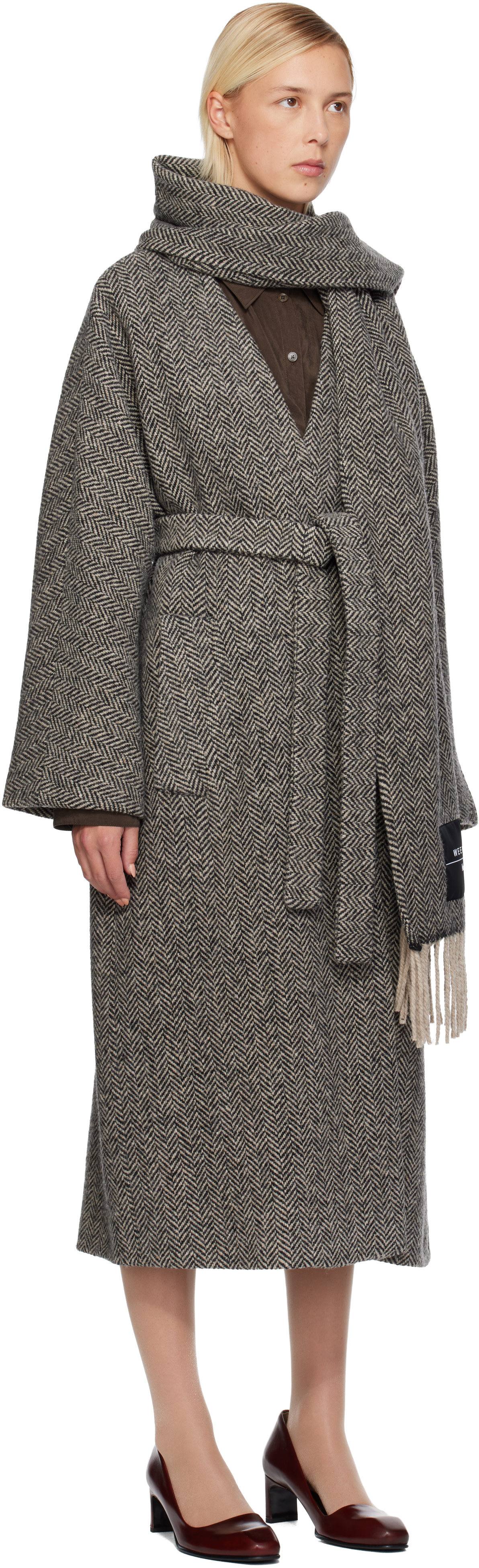 Weekend Max Mara: Gray Zenica Coat | SSENSE Canada