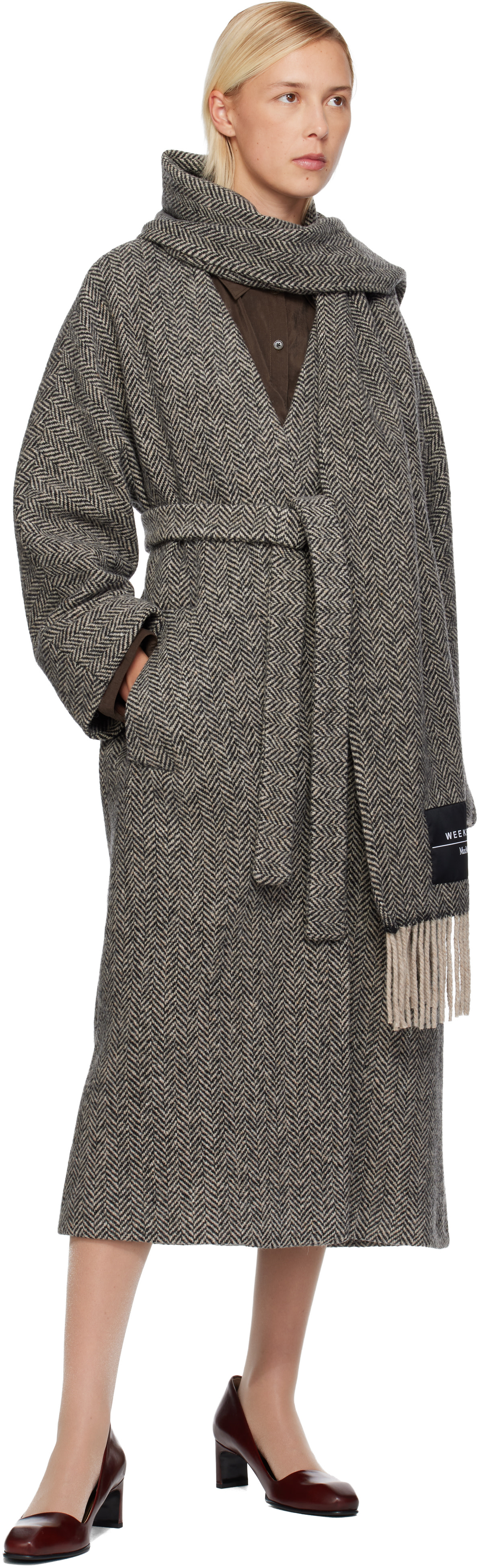 Weekend Max Mara: グレー Zenica コート | SSENSE 日本
