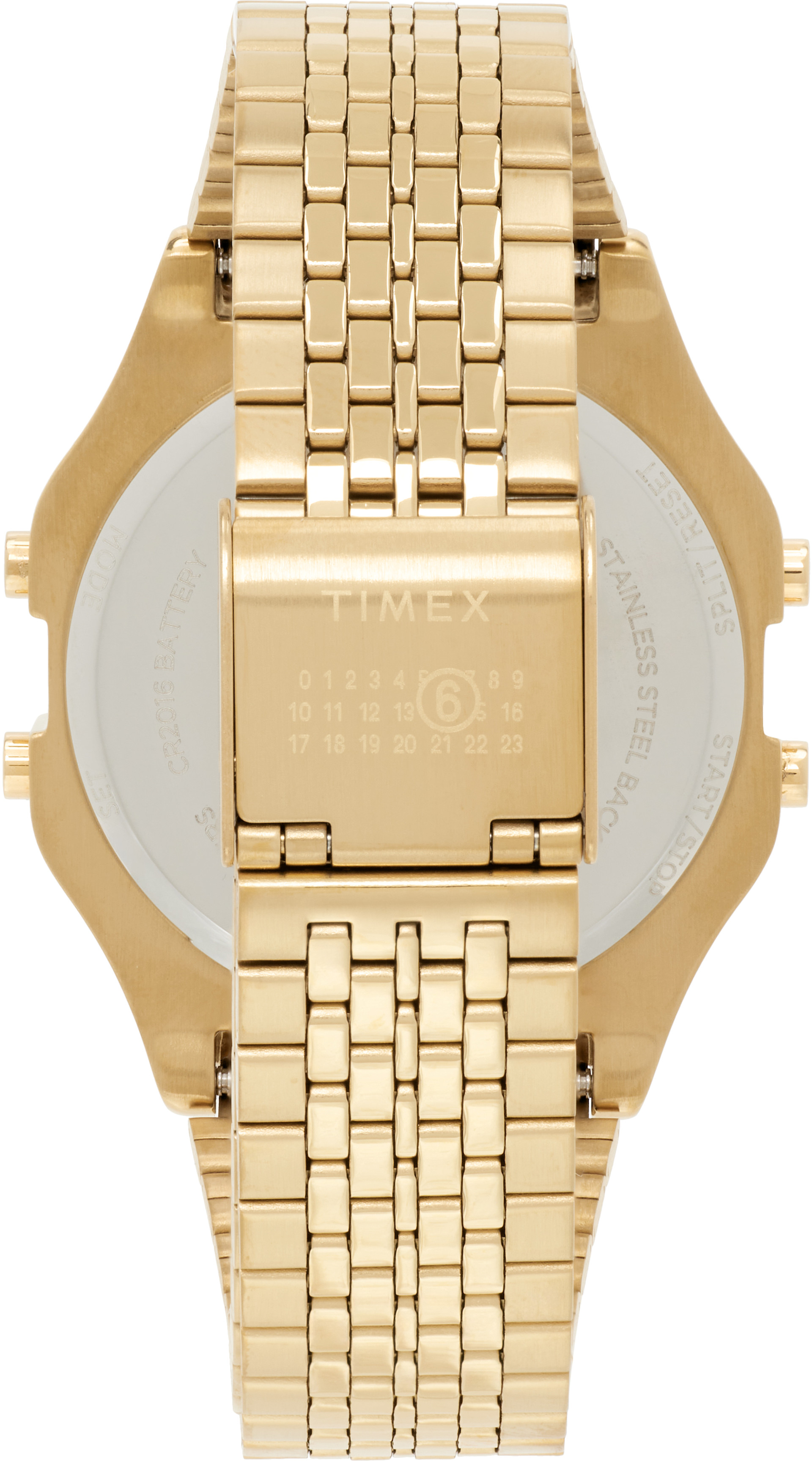 MM6 Maison Margiela: Gold Timex Edition T80 Watch & Bracelet Gift