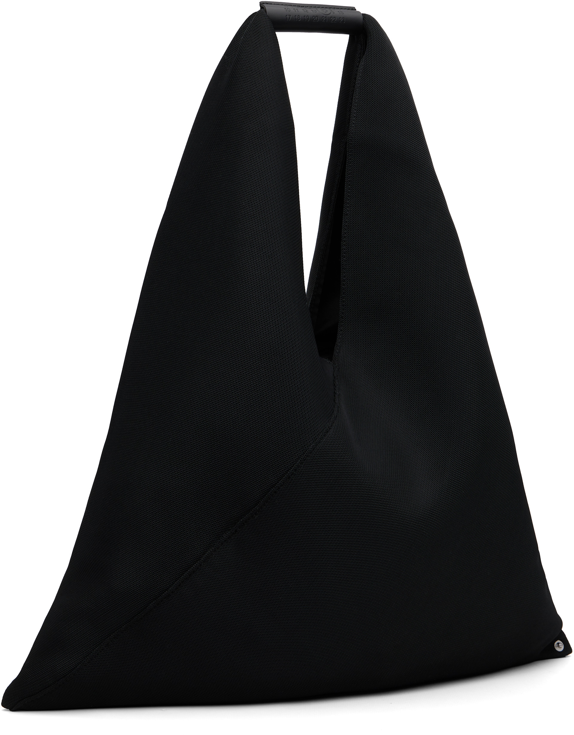 MM6 Maison Margiela ジャパニーズトライアングルトートバッグ MM6 Maison Margiela: ブラック トライアングルトート | SSENSE 日本