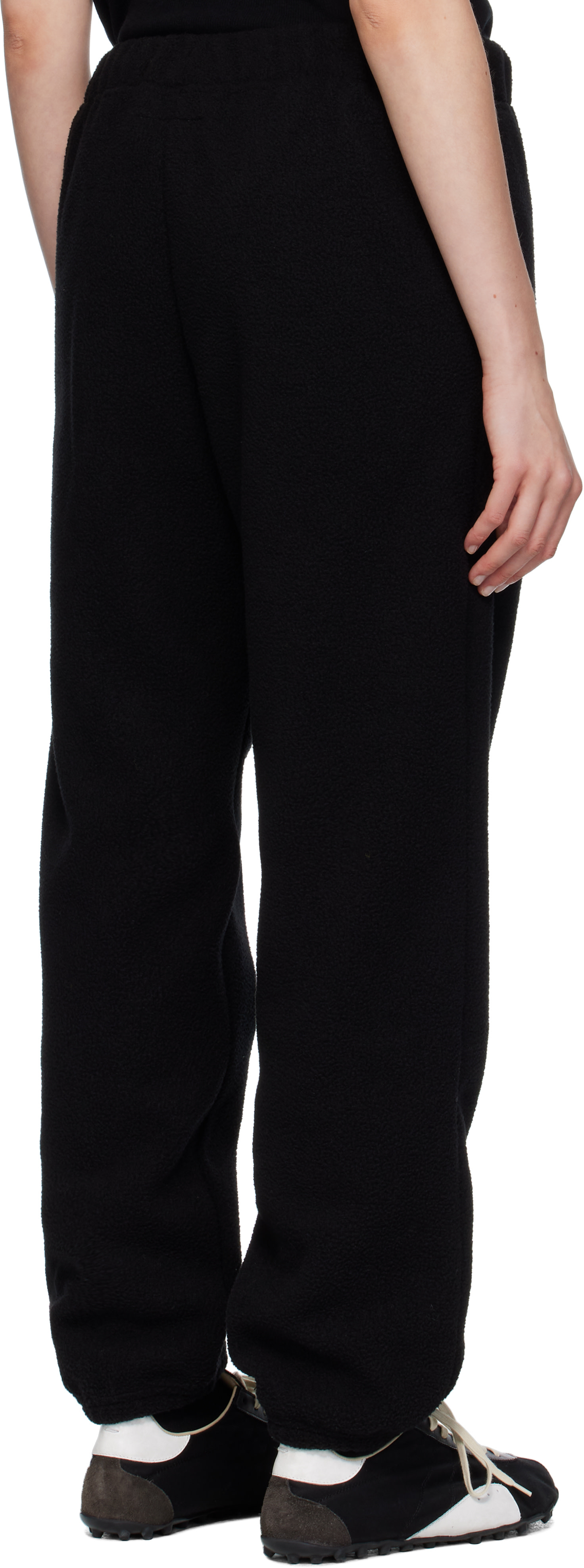 MM6 Maison Margiela: Black Fleece Sweatpants | SSENSE