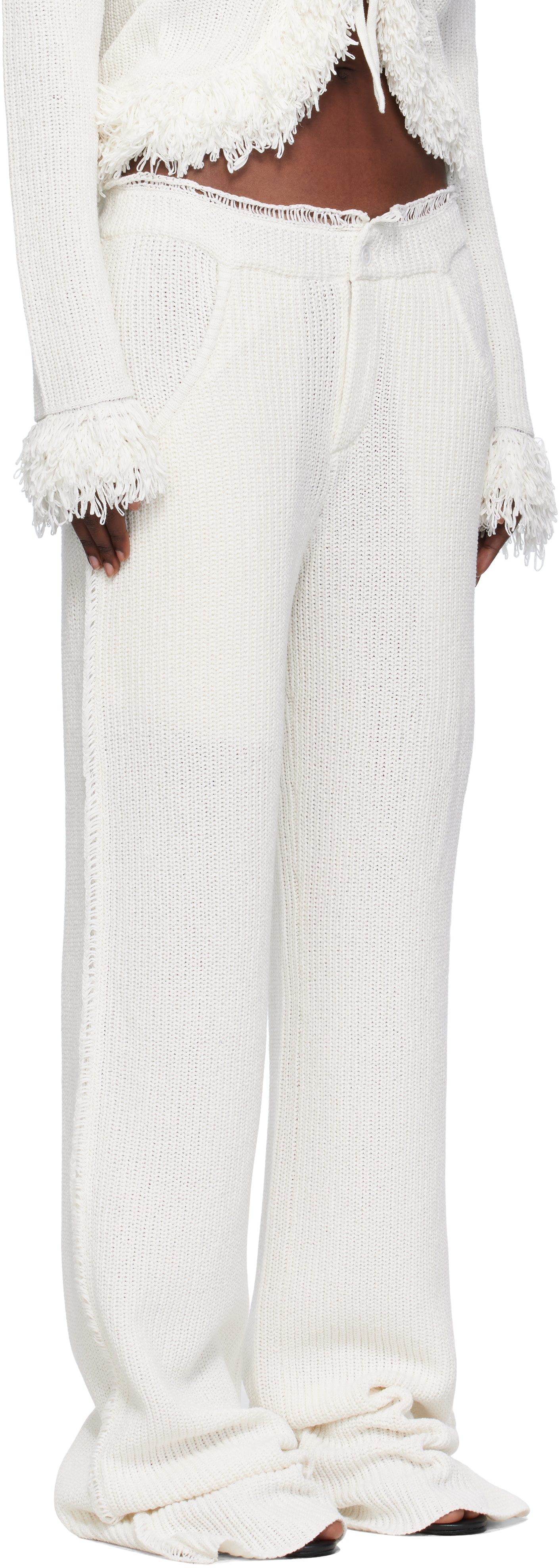Aya Muse - Pantalon Mello blanc