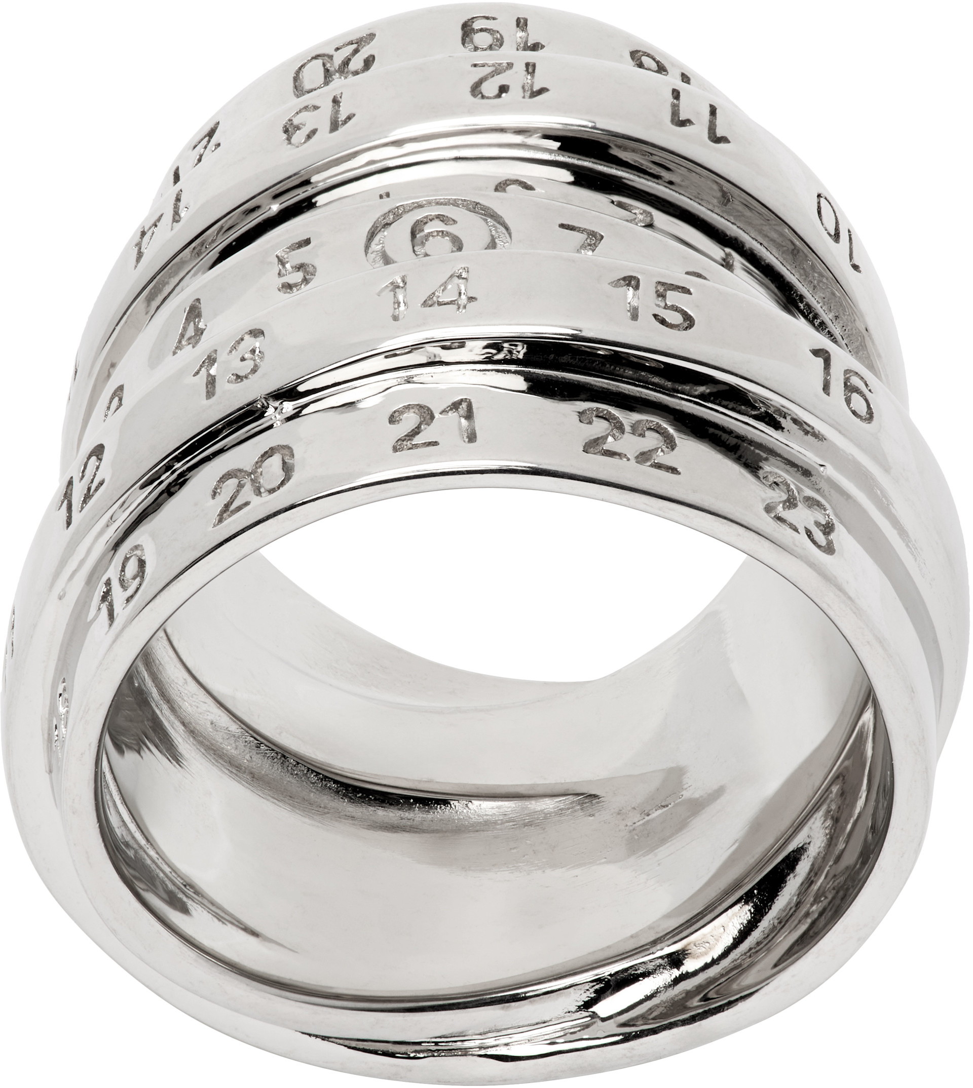 MM6 Maison Margiela: Minimal Numeric Ring | SSENSE Ireland