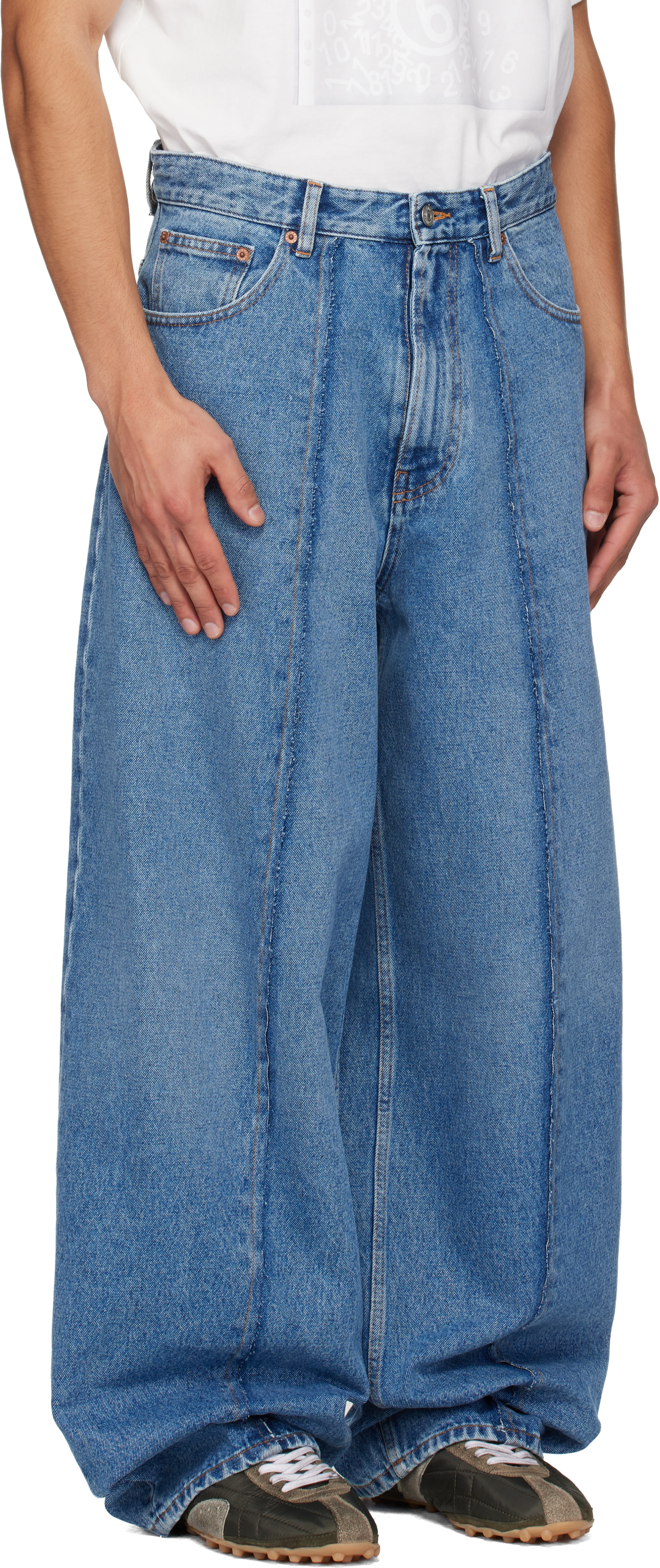 MM6 Maison Margiela - Jean ample bleu