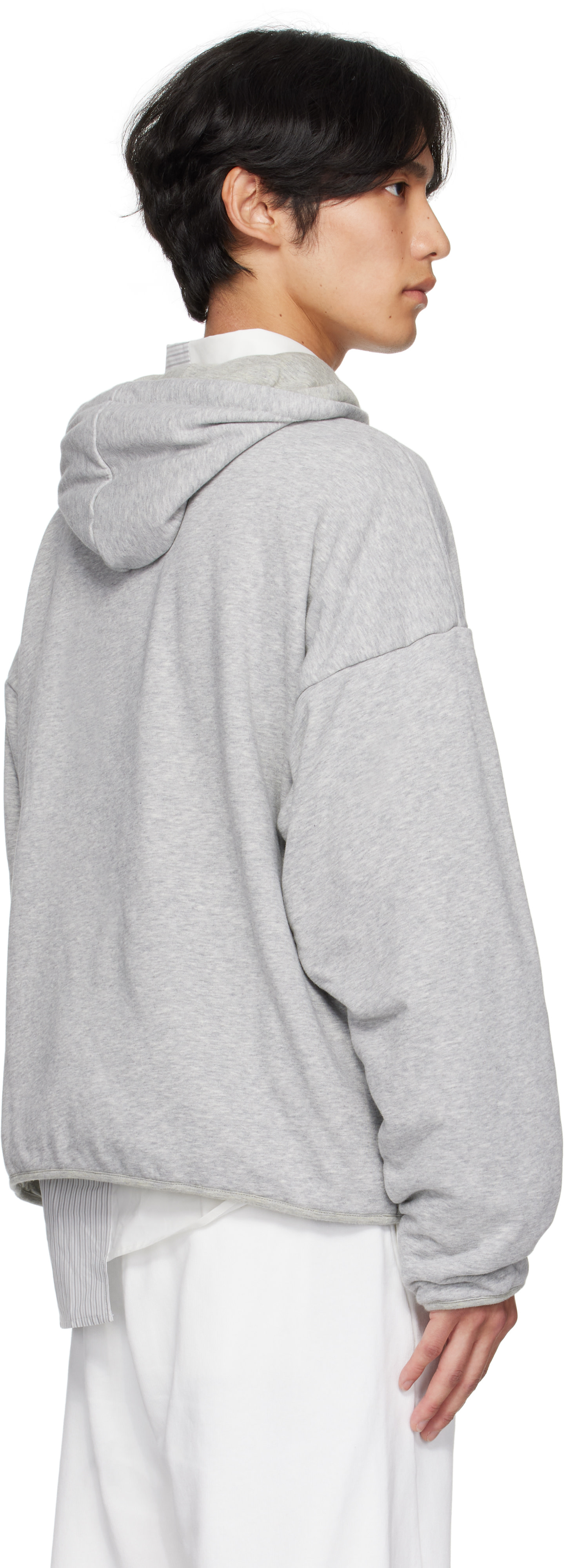 MM6 Maison Margiela - グレー ドローストリング フーディ