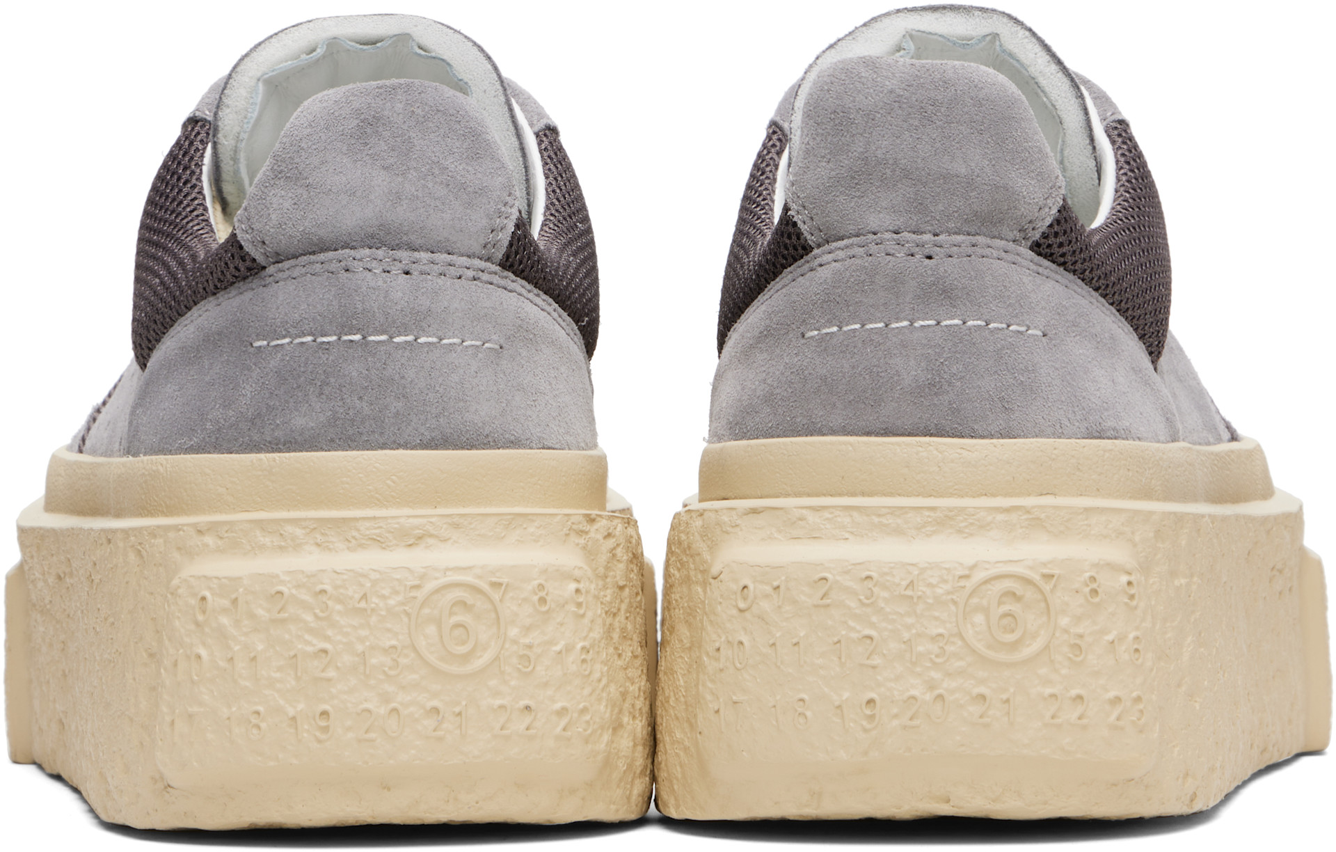 MM6 Maison Margiela - Gray Platform Sneakers