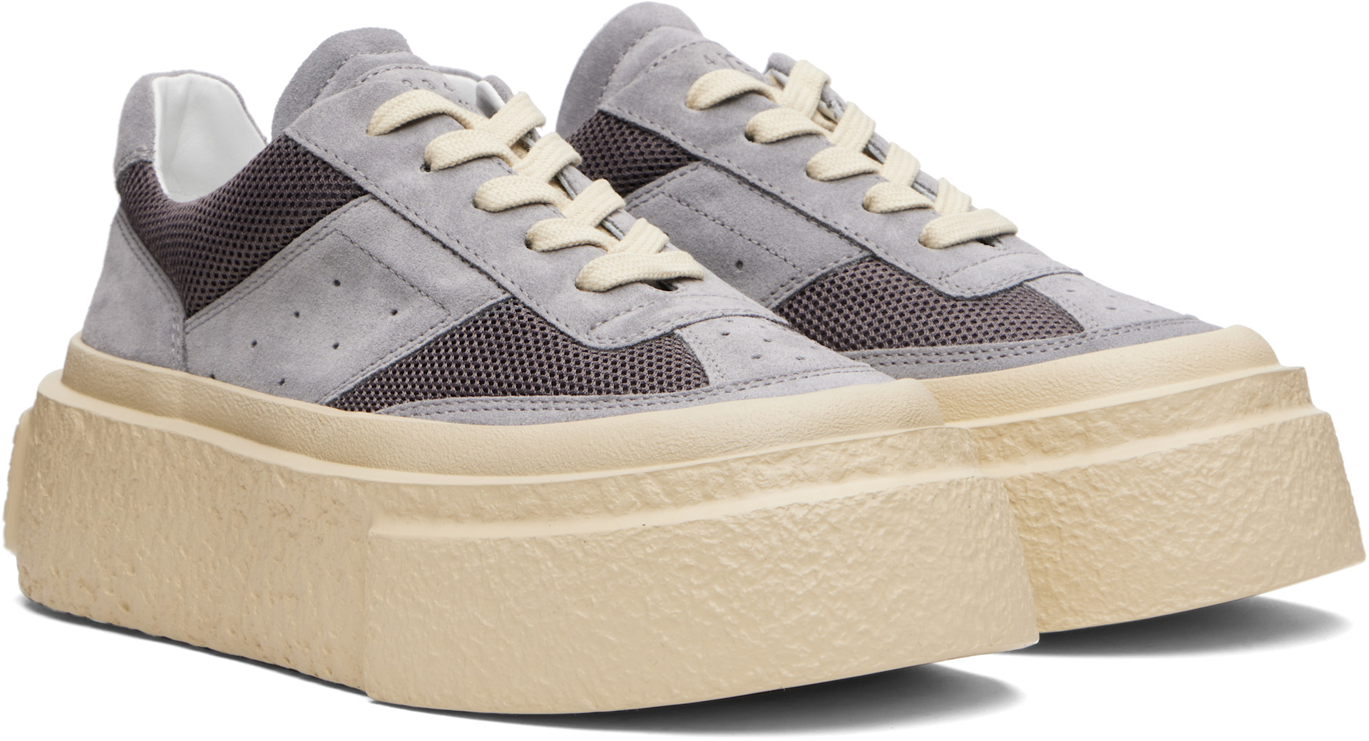 MM6 Maison Margiela - Baskets grises à plateforme