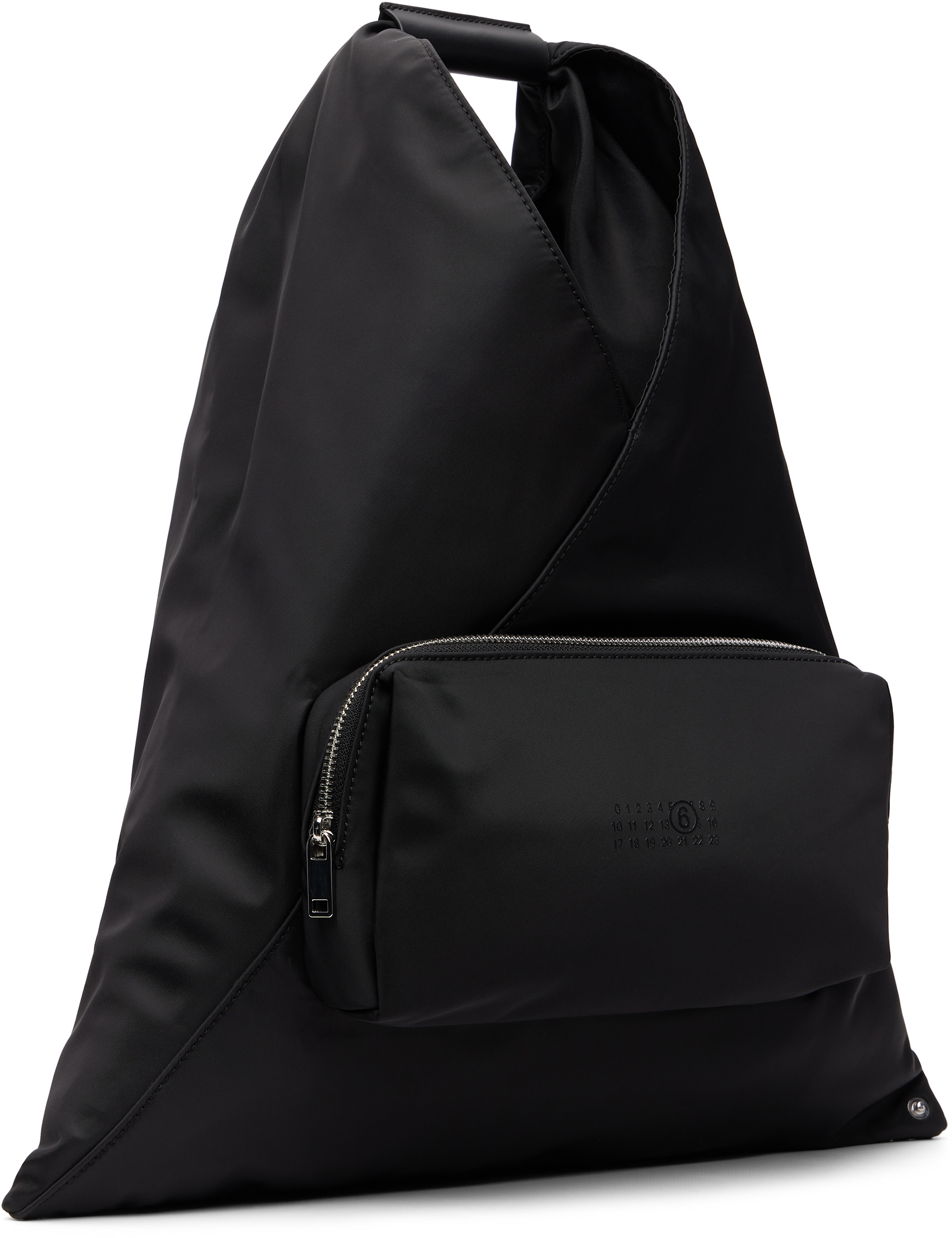 MM6 Maison Margiela: Kids Black Triangle Pocket Tote | SSENSE Denmark
