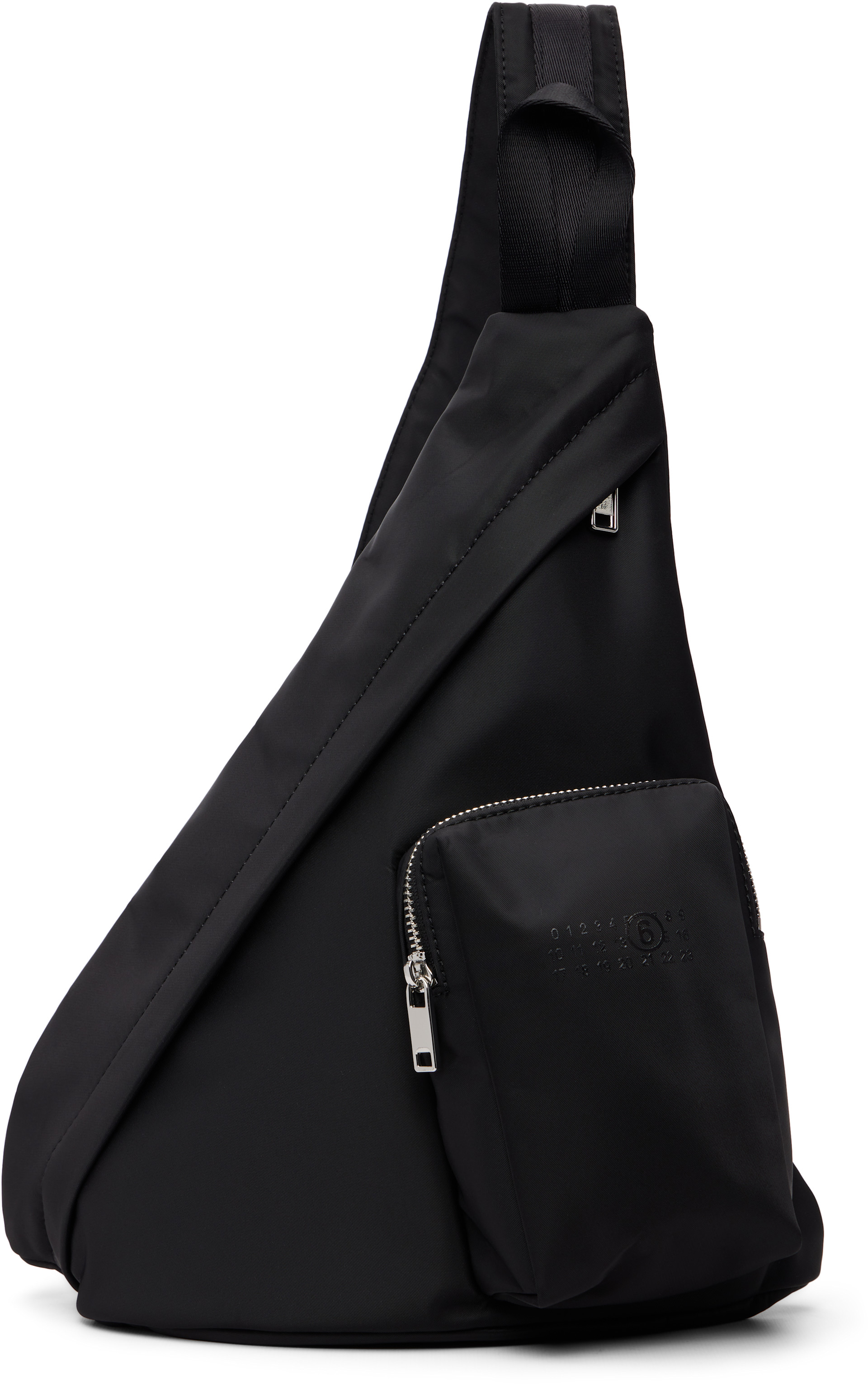 MM6 Maison Margiela - Kids Black Triangle Sling Backpack