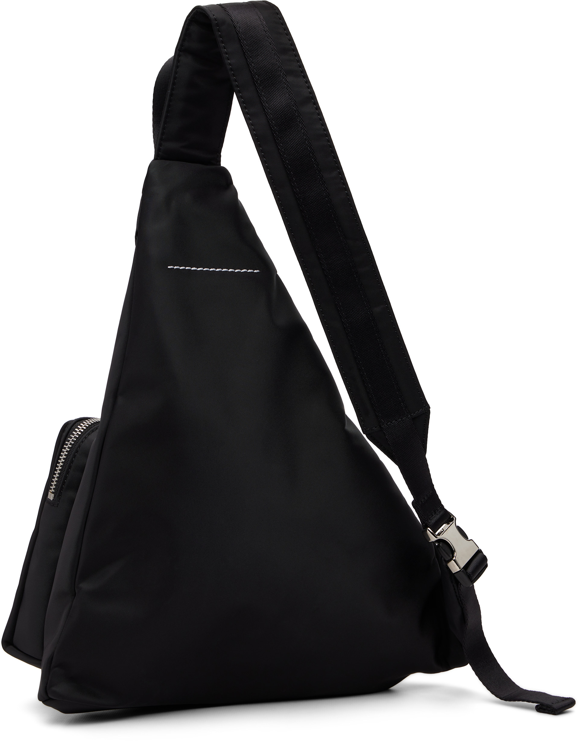 MM6 Maison Margiela - Kids Black Triangle Sling Backpack