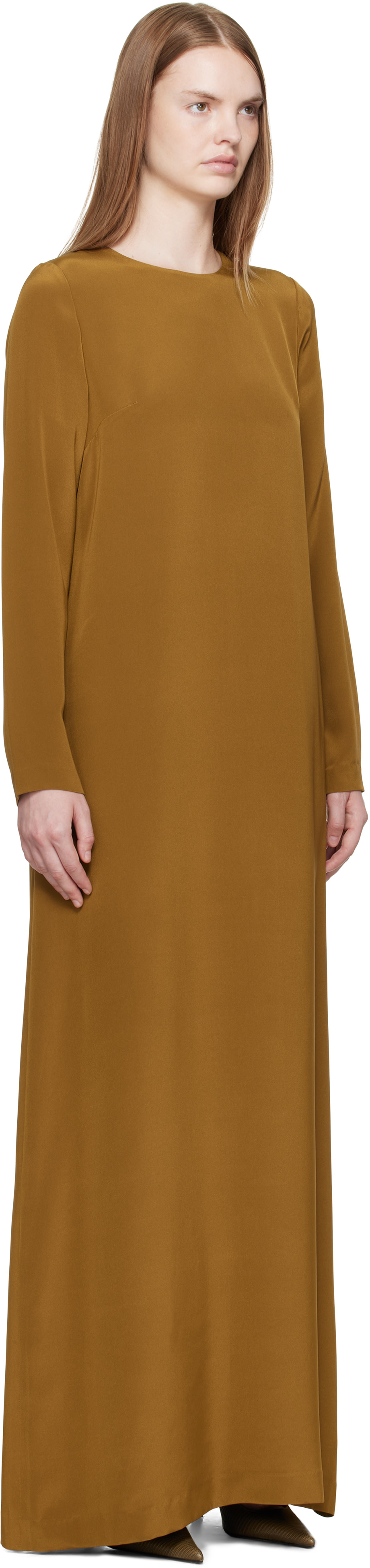 La Collection - Robe longue Beatrice brun clair