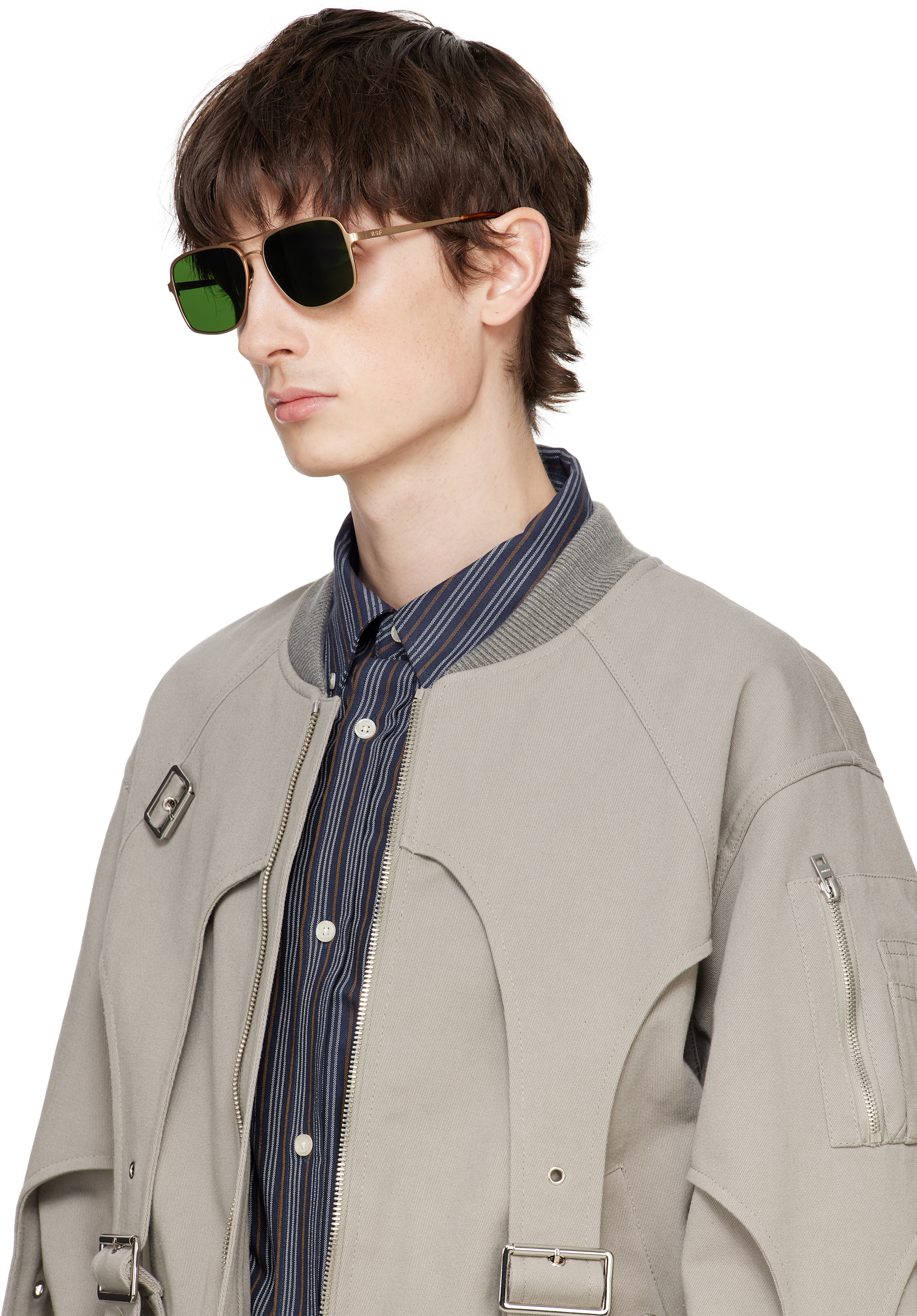 RETROSUPERFUTURE - Gold Spliff Sunglasses