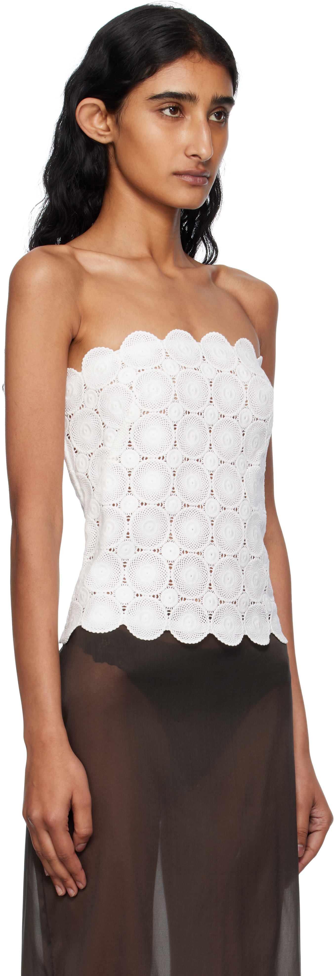 St. Agni - Haut de style napperon blanc