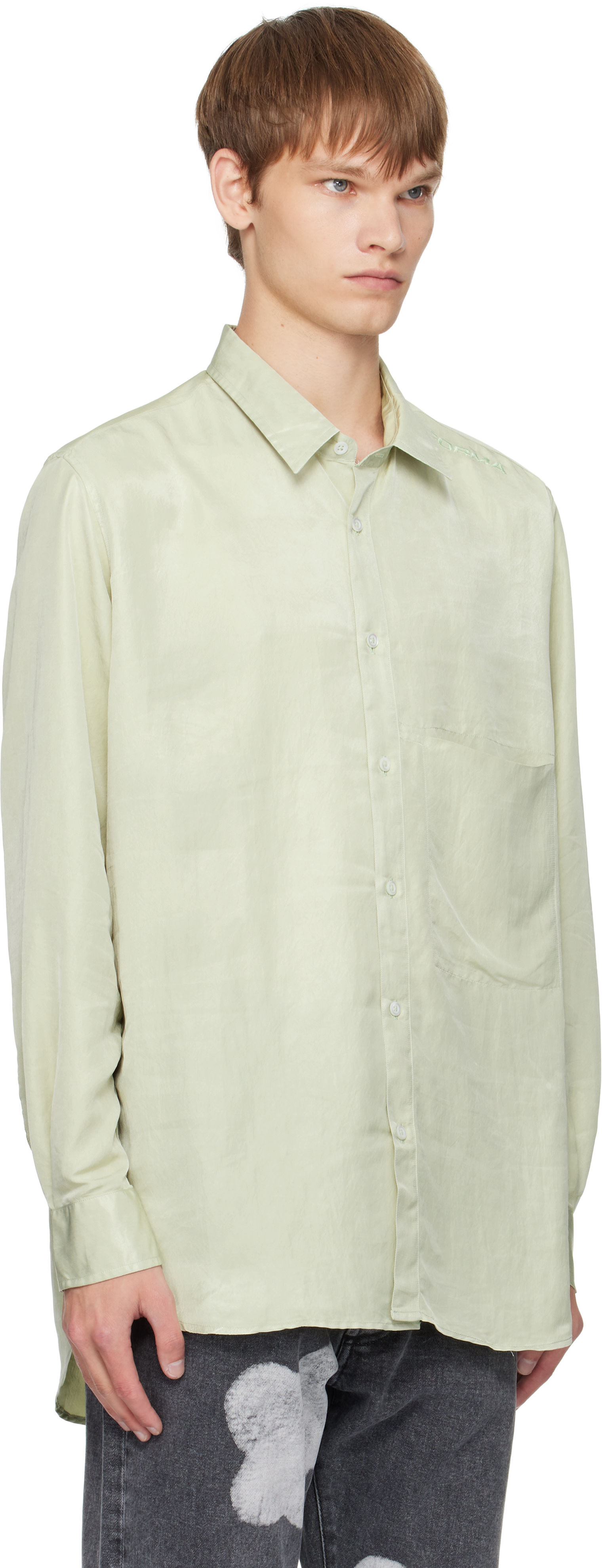 FORMA - Green Fluid Pocket Shirt