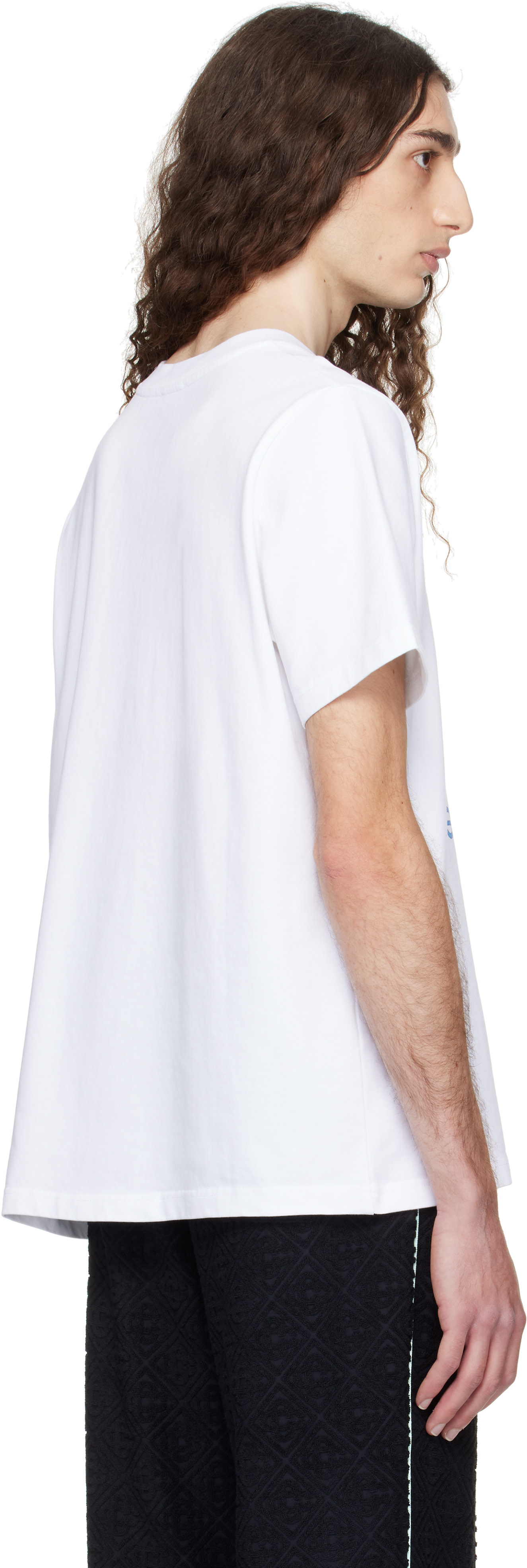 Casablanca: ホワイト 'Tennis Club' Icon Tシャツ | SSENSE 日本