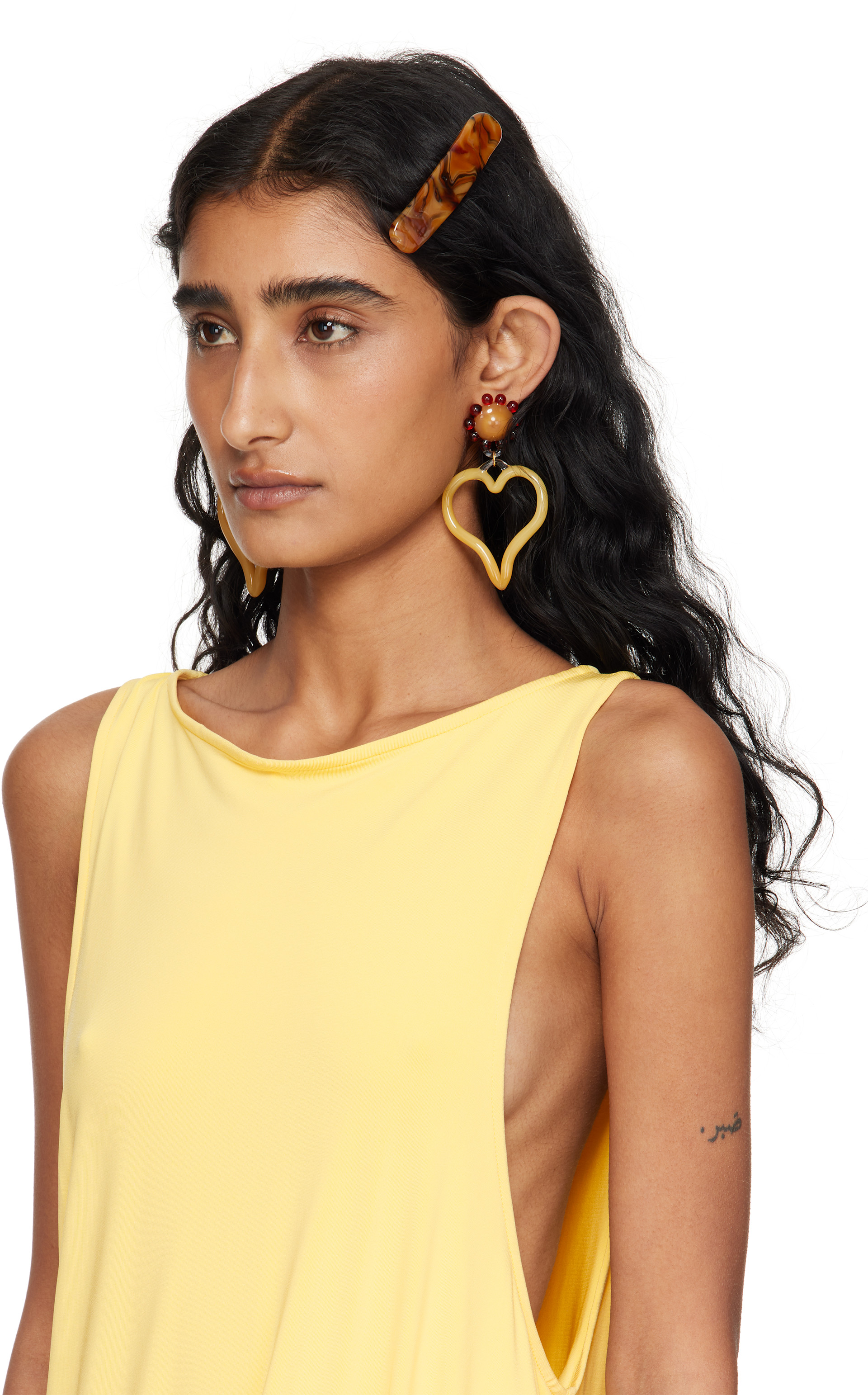 LEVENS JEWELS: Brown Marble Hair Barrette | SSENSE