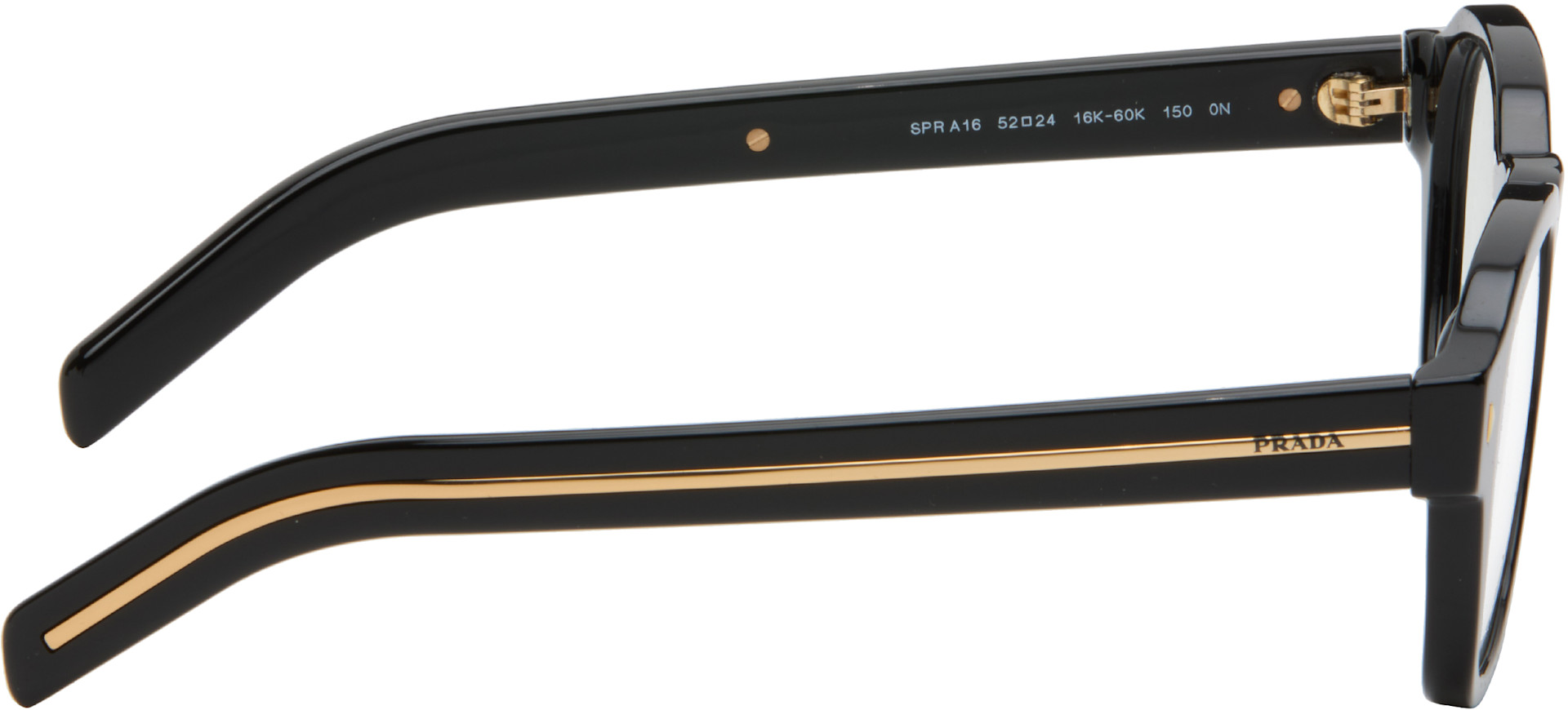 Prada Eyewear - 블랙 PR A16S 안경