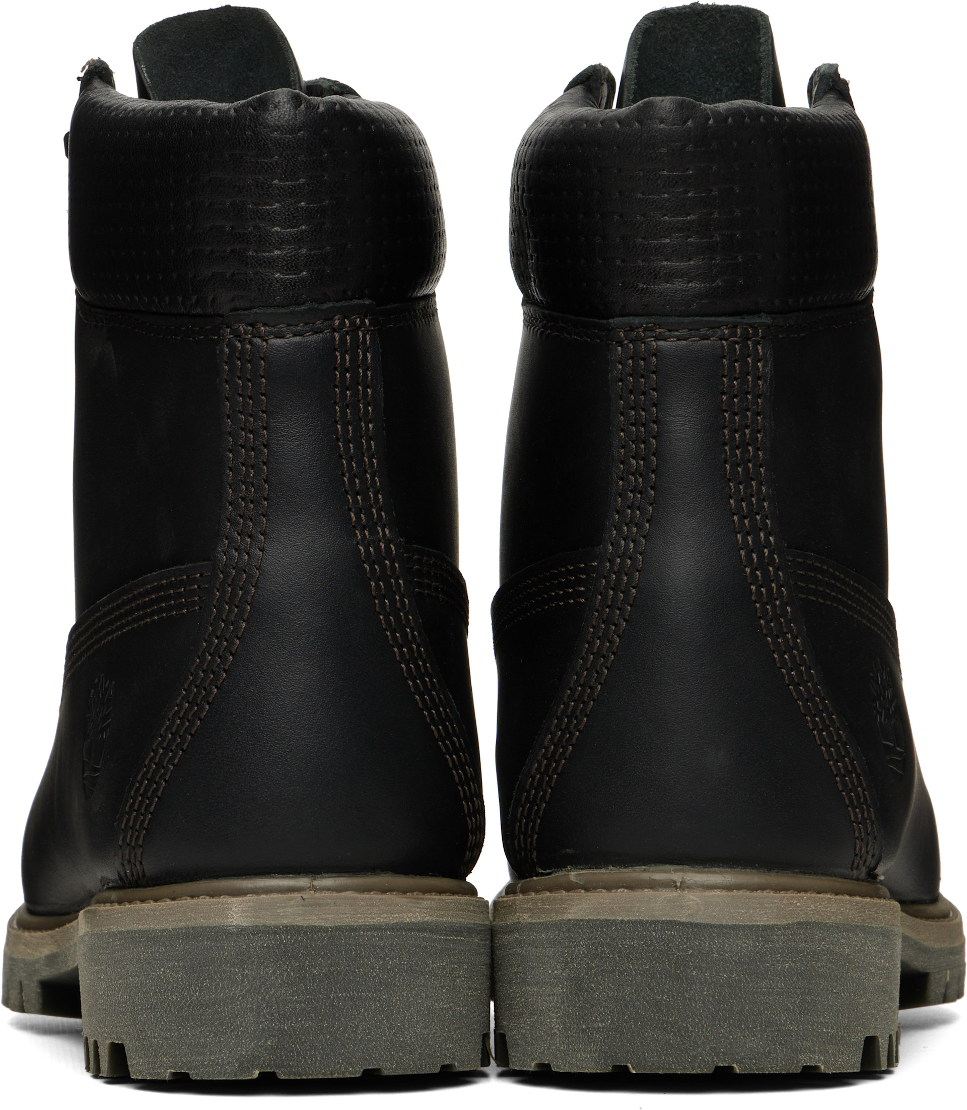 Timberland: Black 'Timberland Premium' 6-Inch Waterproof Boots