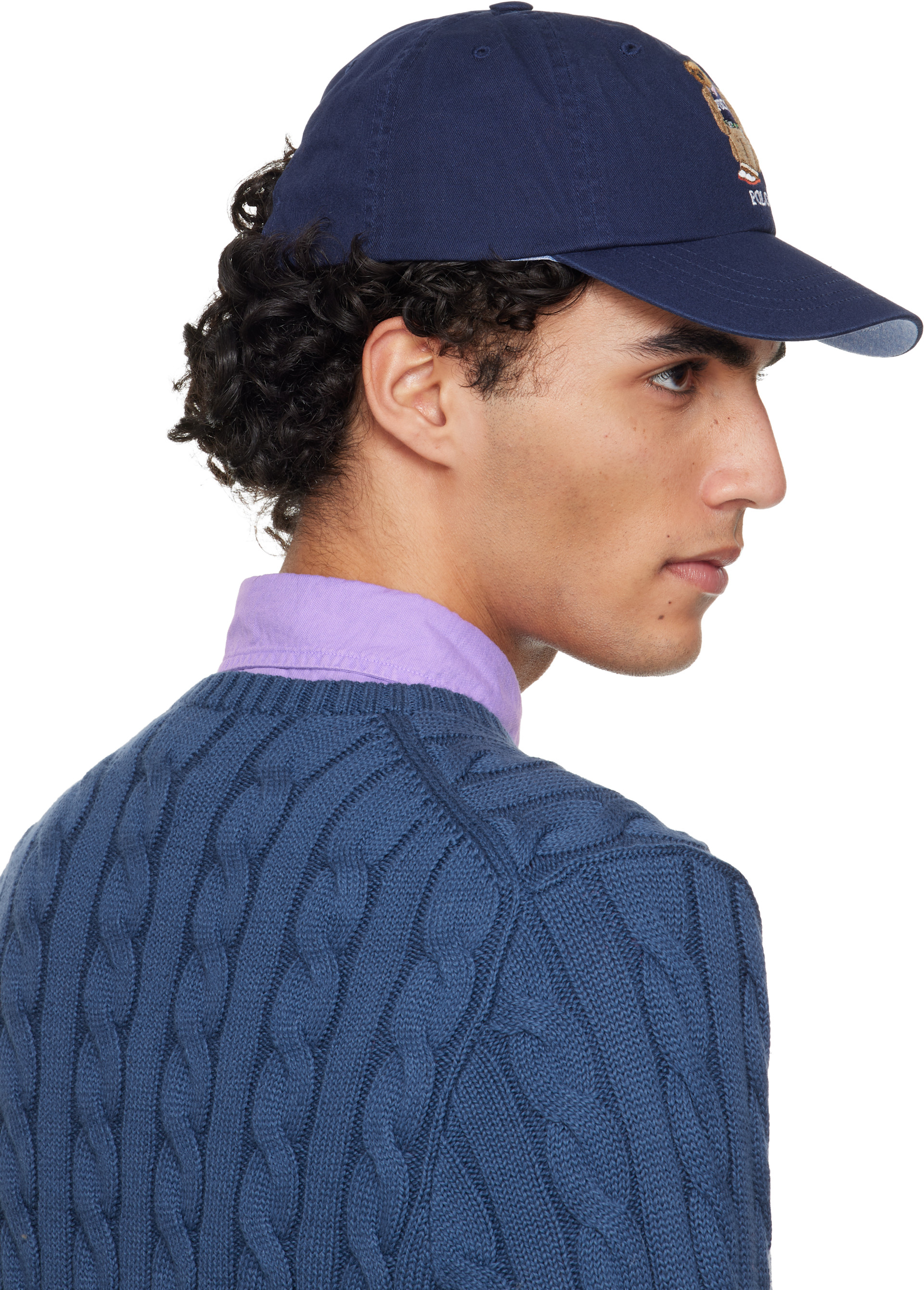 Polo Ralph Lauren: ネイビー Polo Bear ツイル ベースボールキャップ