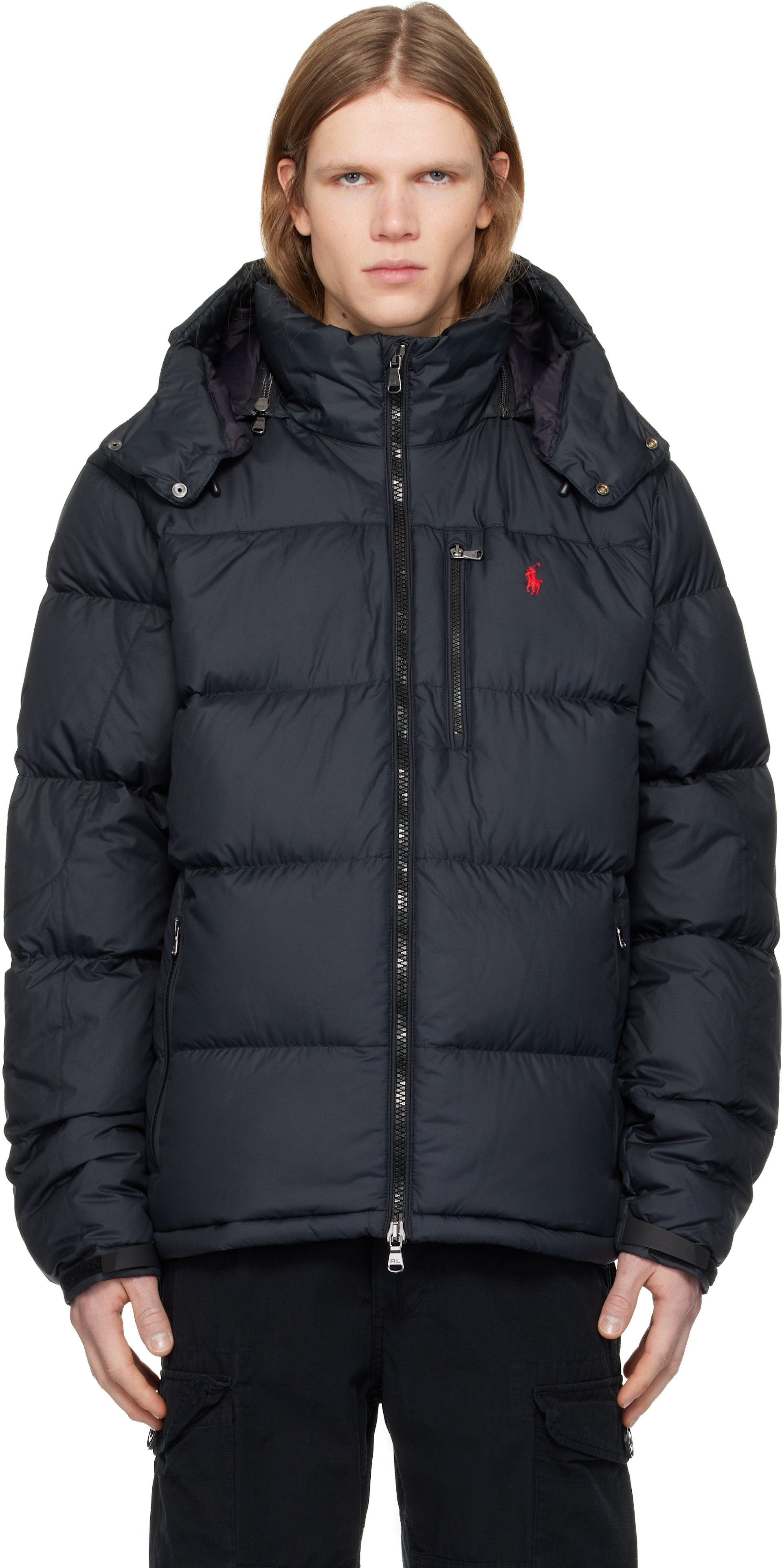 Ralph Lauren ラルフローレン ブラック ダウンS Gorham Polo Ralph Lauren: Black 'The Gorham' Down Jacket | SSENSE
