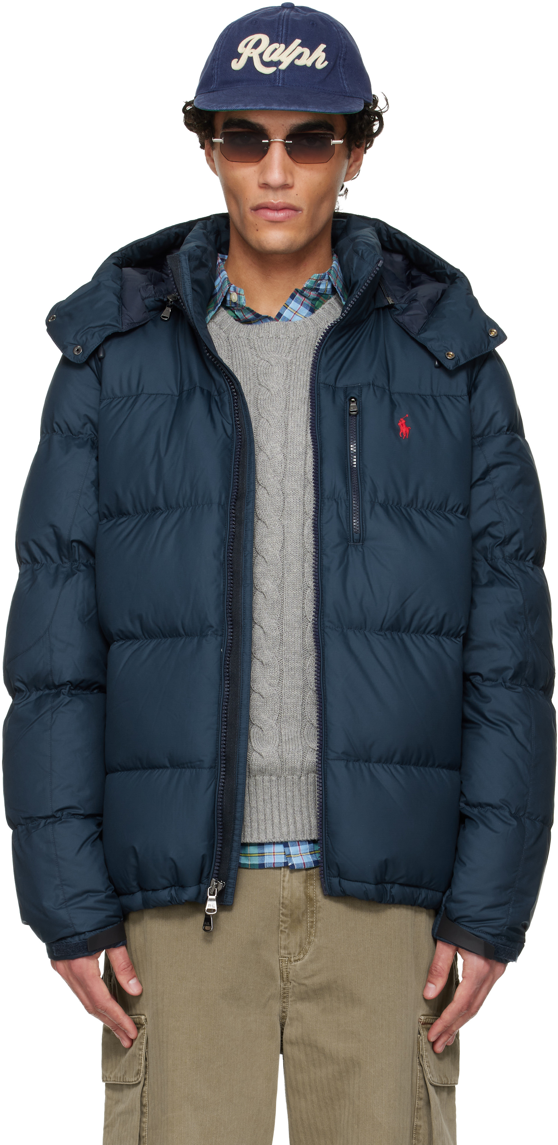 Polo Ralph Lauren: Navy 'The Gorham' Down Jacket | SSENSE