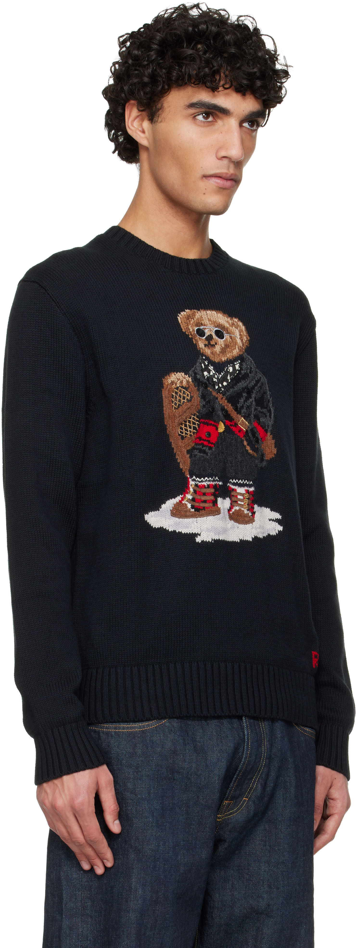 Polo Ralph Lauren ポロベア　セーター ネイビー Polo Ralph Lauren: ネイビー 'Polo Bear' セーター | SSENSE 日本
