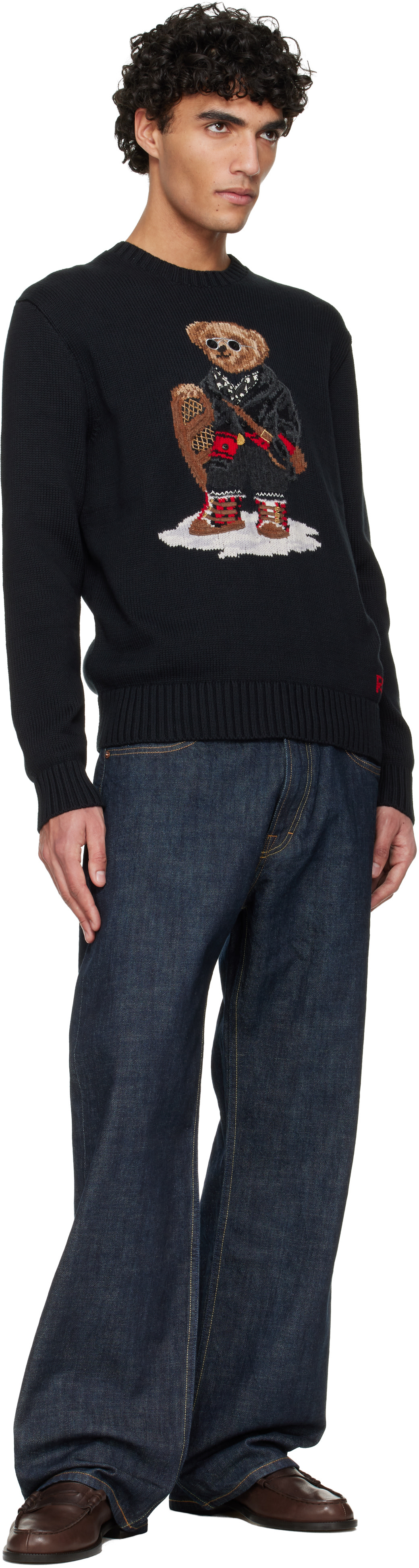 Polo Ralph Lauren: ネイビー 'Polo Bear' セーター | SSENSE 日本