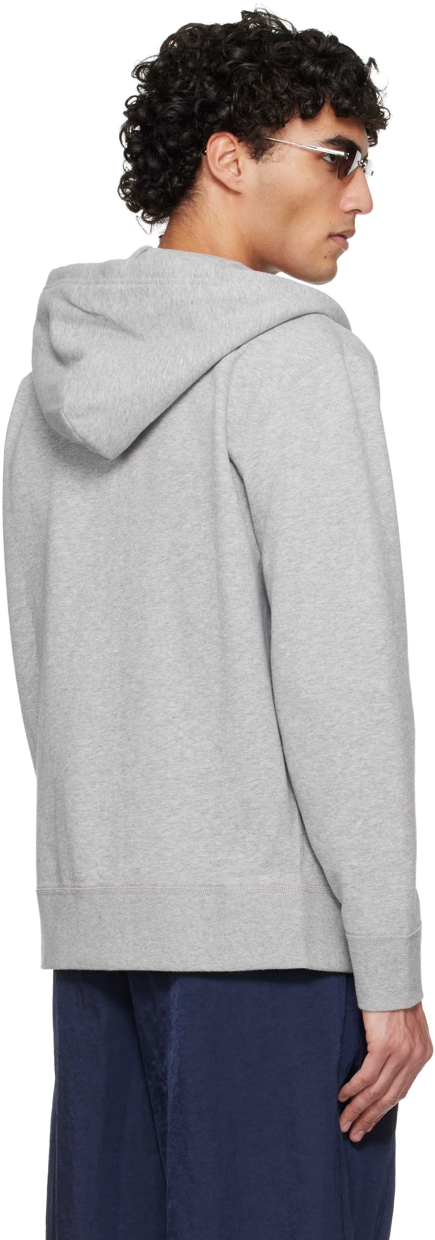 Polo Ralph Lauren: Gray Fleece Full-Zip Hoodie | SSENSE Canada