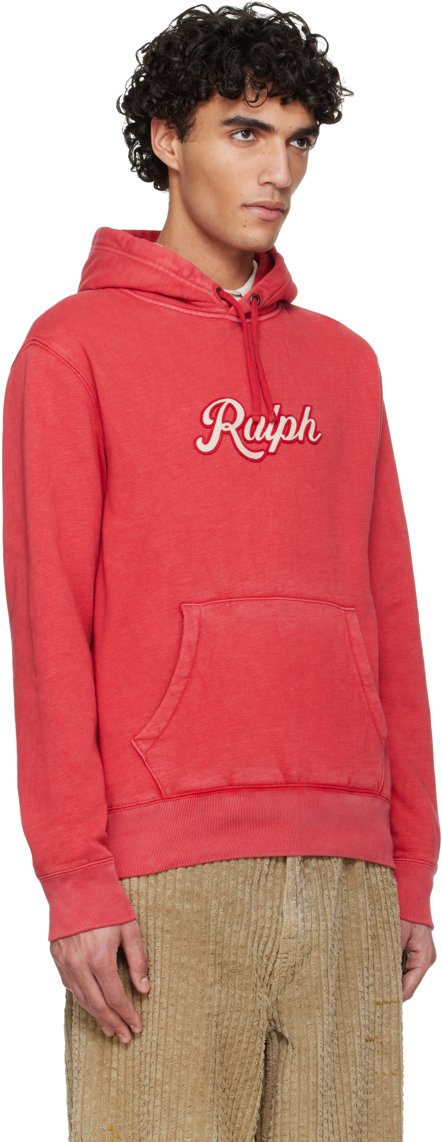 Polo Ralph Lauren: Red 'The Ralph' Logo Hoodie | SSENSE