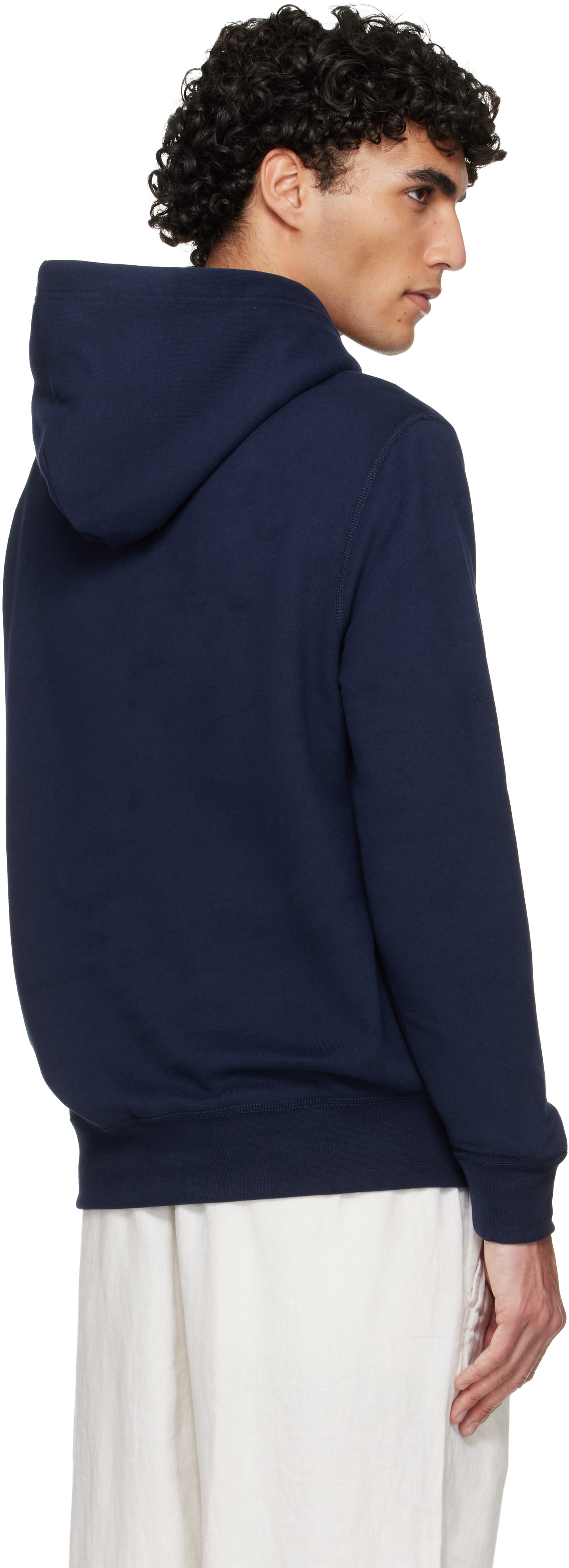 Polo Ralph Lauren: ネイビー 'The RL' フリース フーディ | SSENSE 日本