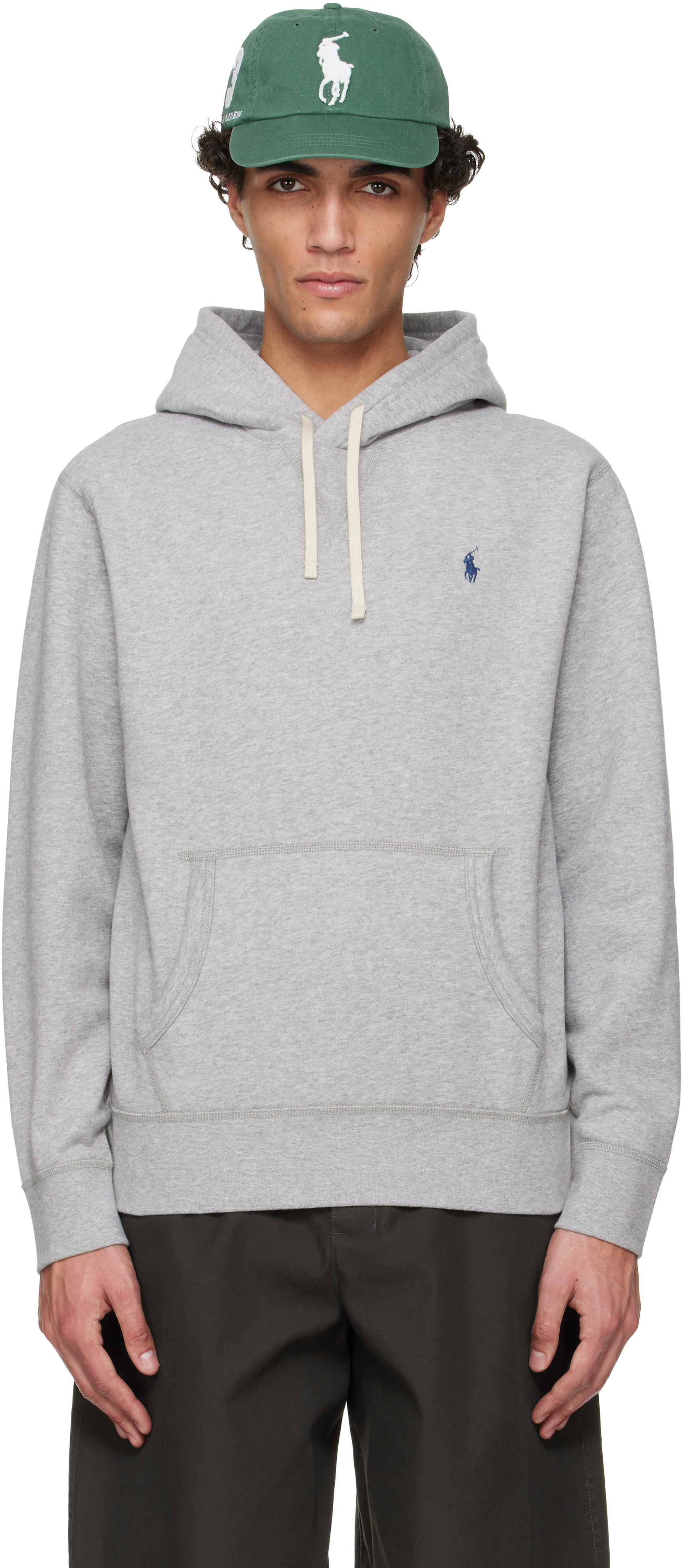 Polo Ralph Lauren グレー RLロゴ パーカー M Polo Ralph Lauren: Gray 'The RL' Fleece Hoodie | SSENSE Canada