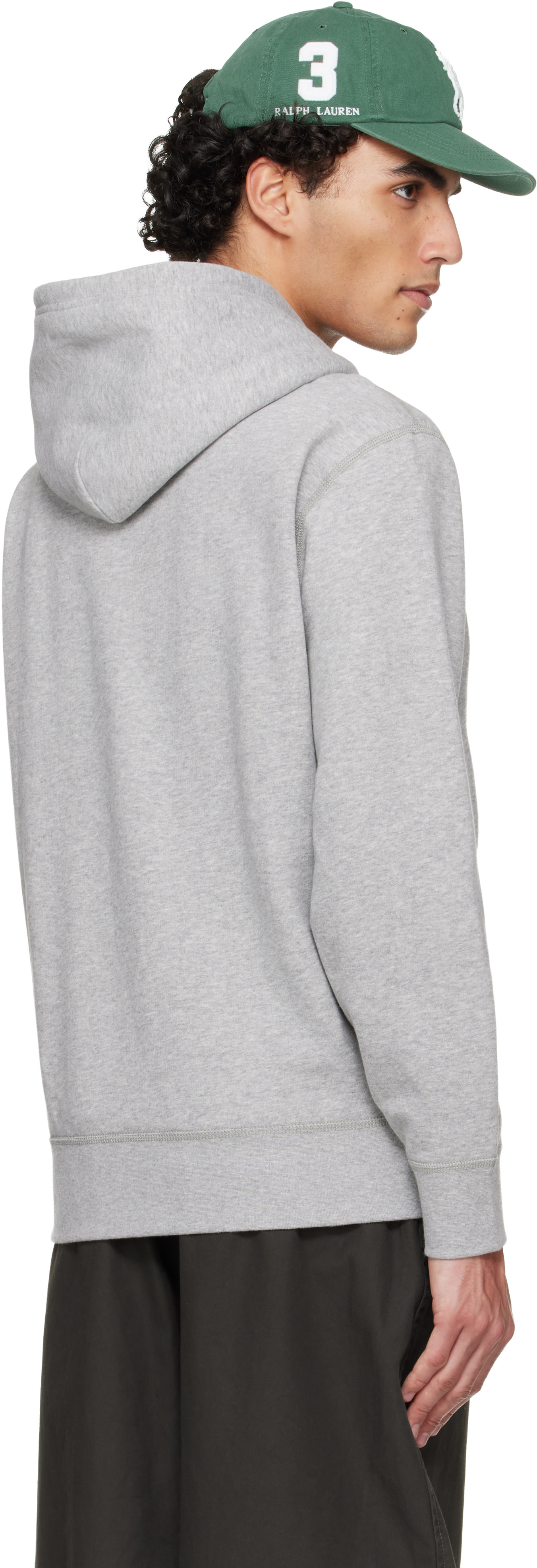Polo Ralph Lauren: Gray 'The RL' Fleece Hoodie | SSENSE