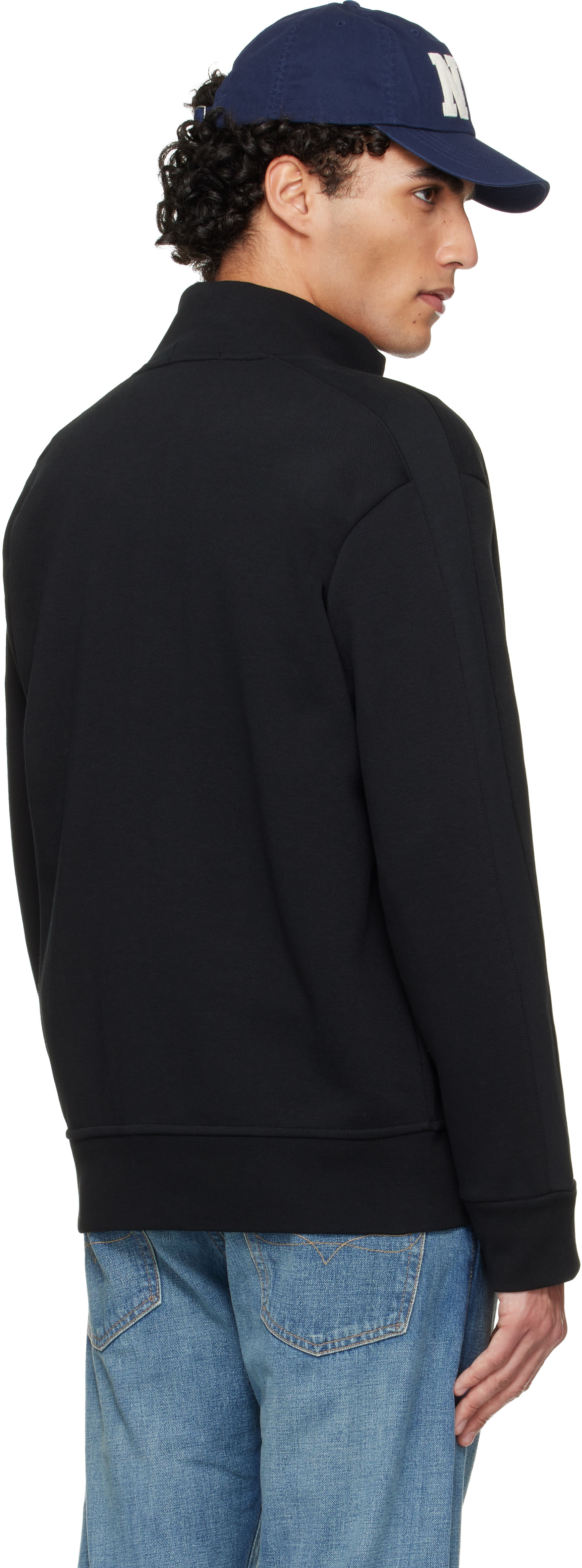 Polo Ralph Lauren: ブラック Double Knit 長袖トラックジャケット