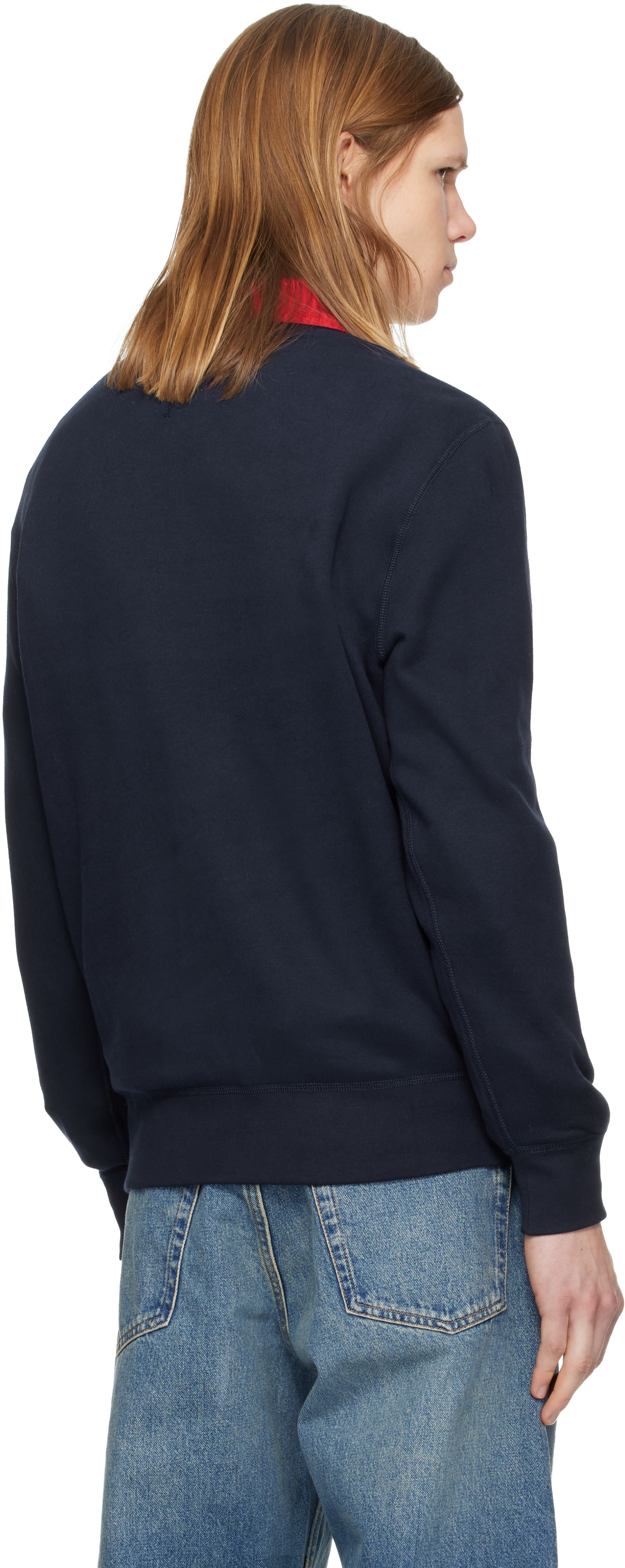 Polo Ralph Lauren: ネイビー 'The RL Fleece' スウェットシャツ