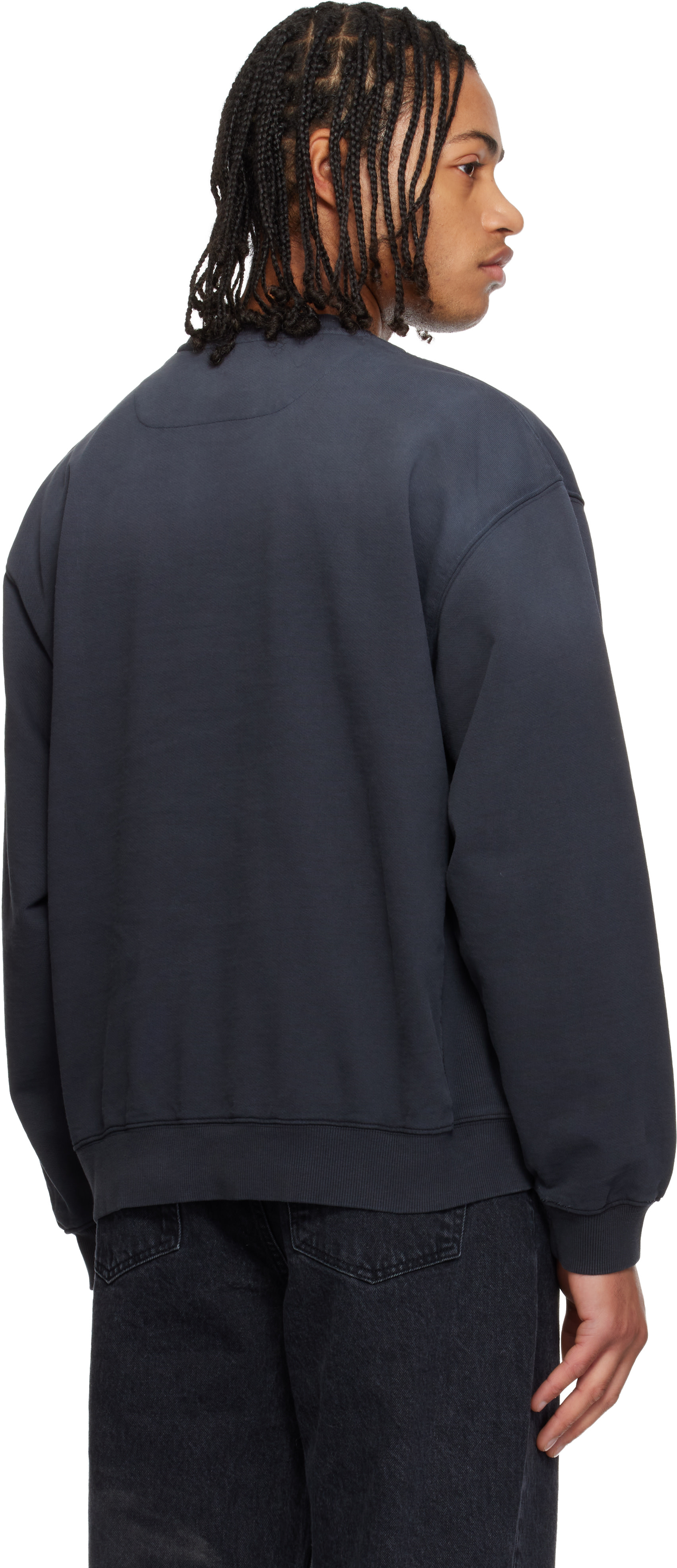 Solid Homme - Pull molletonné gris à appliqués à clous