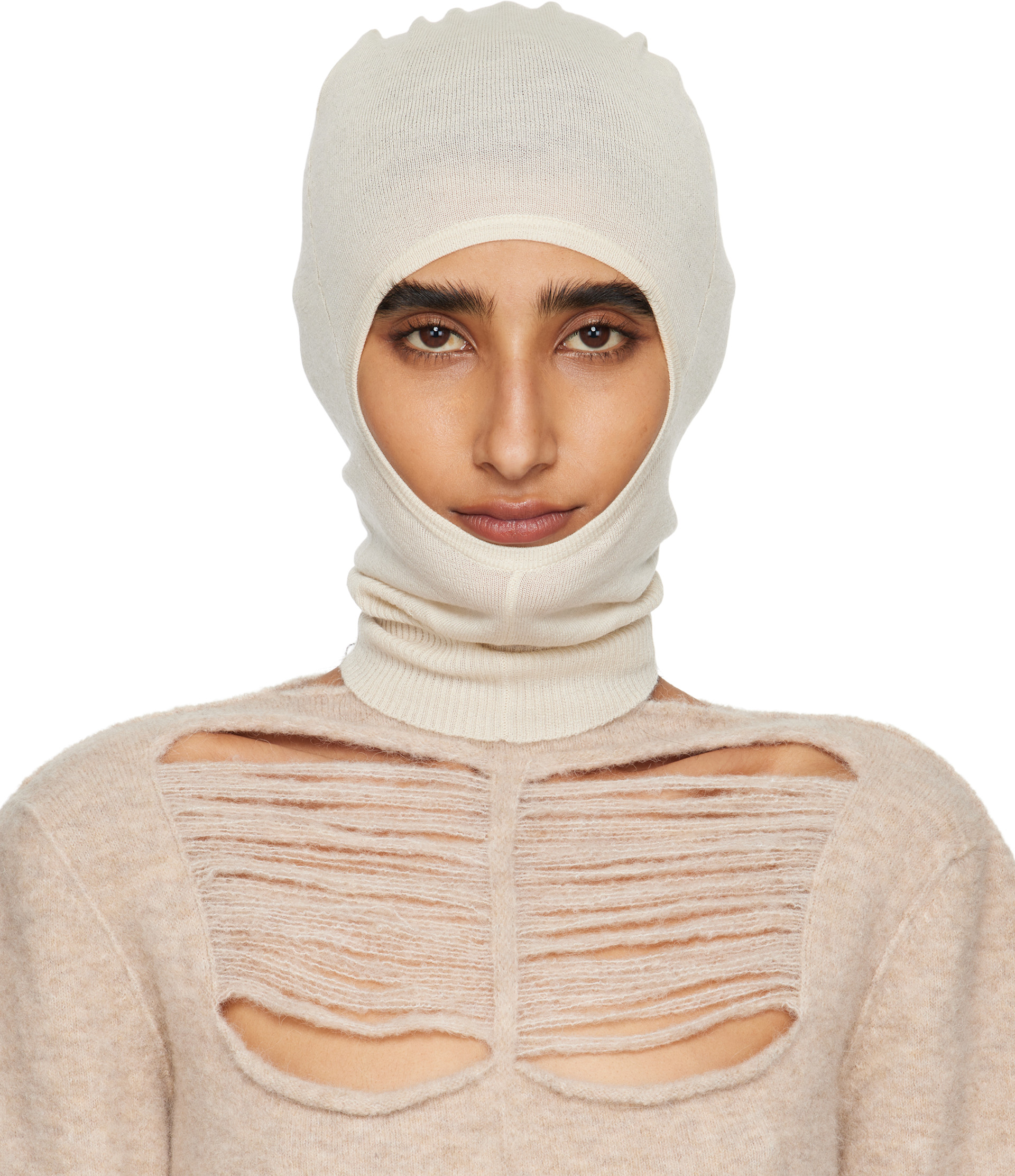 Rick Owens: Off-White Concordians Skull Balaclava | SSENSE
