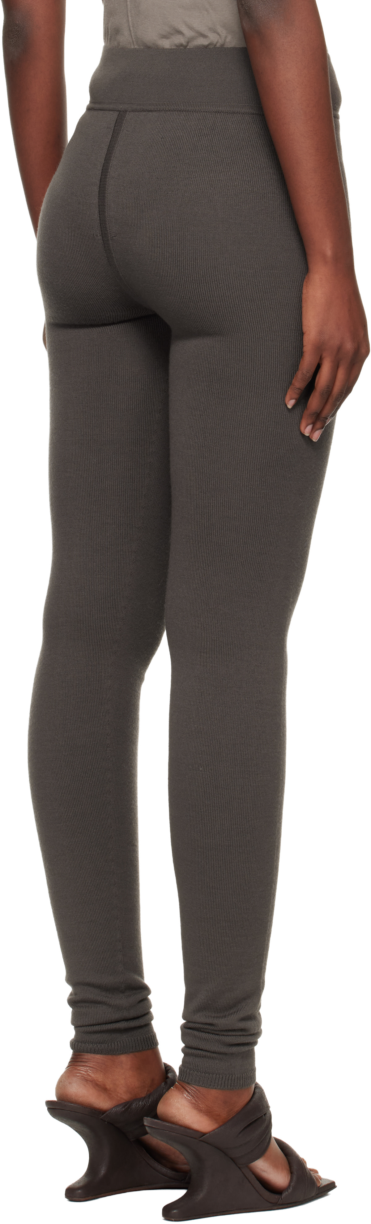 Rick Owens: Gray Concordians Runway Leggings | SSENSE