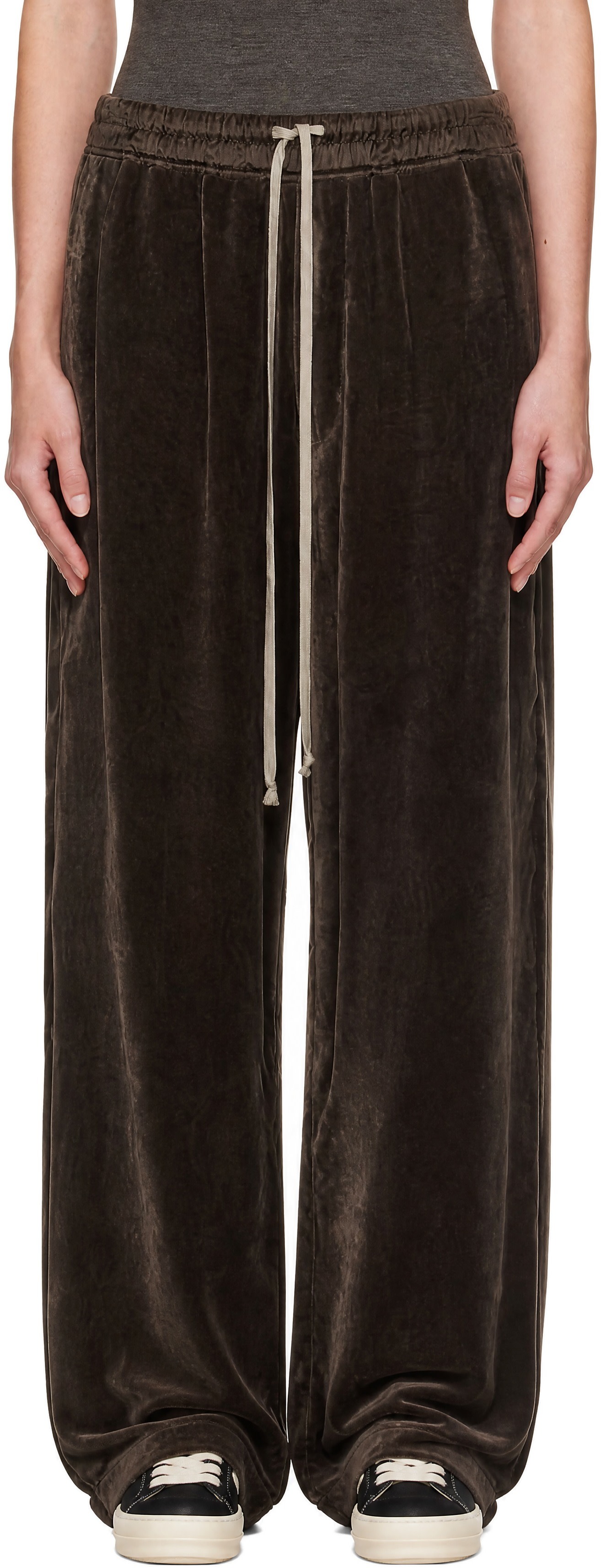 Rick Owens: ブラウン Tower Dietrich ドローストリング パンツ