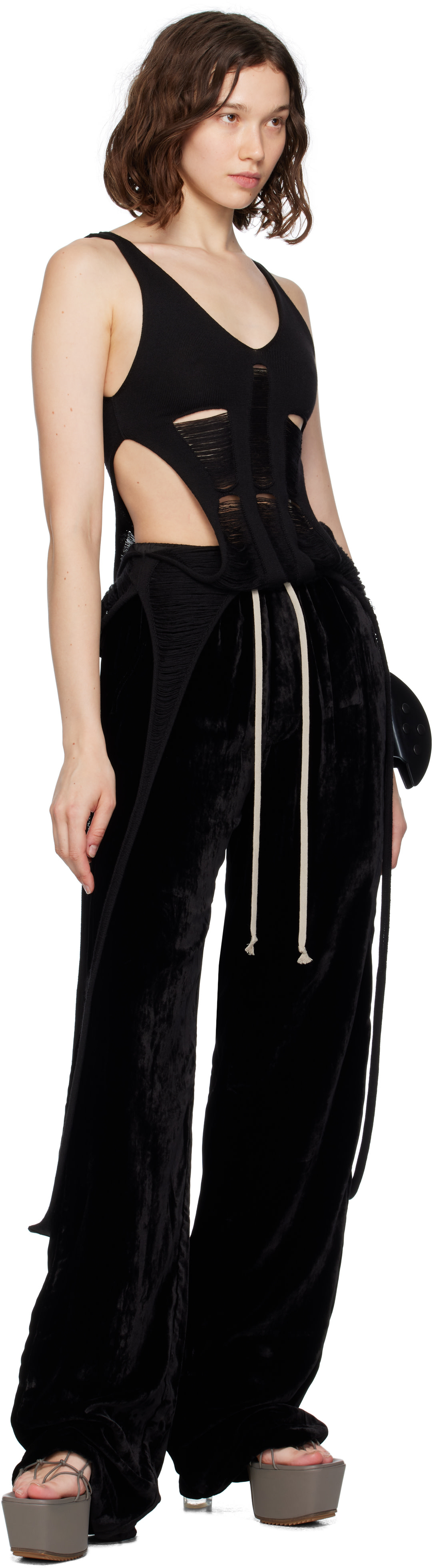 Rick Owens: ブラック Concordians Dietrich ドローストリング