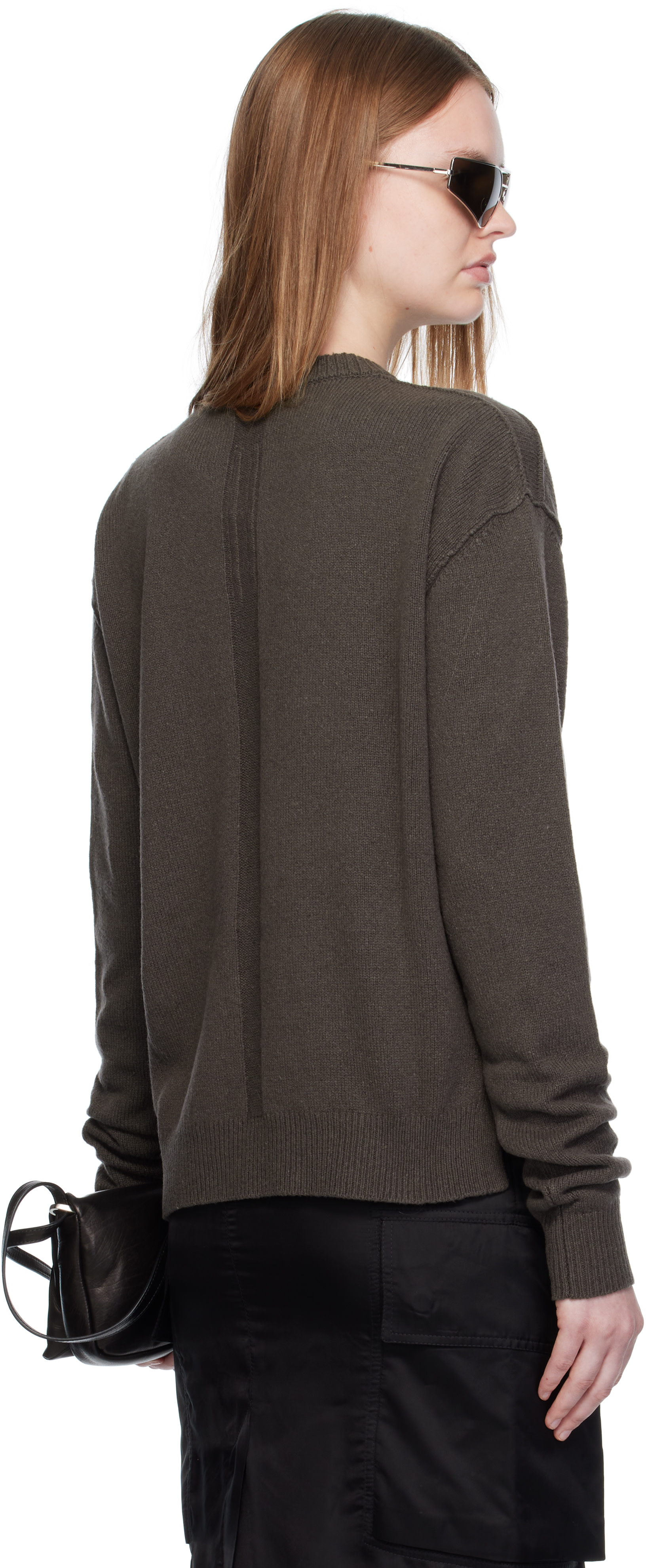 Rick Owens - Pull gris à col ras du cou - Concordians