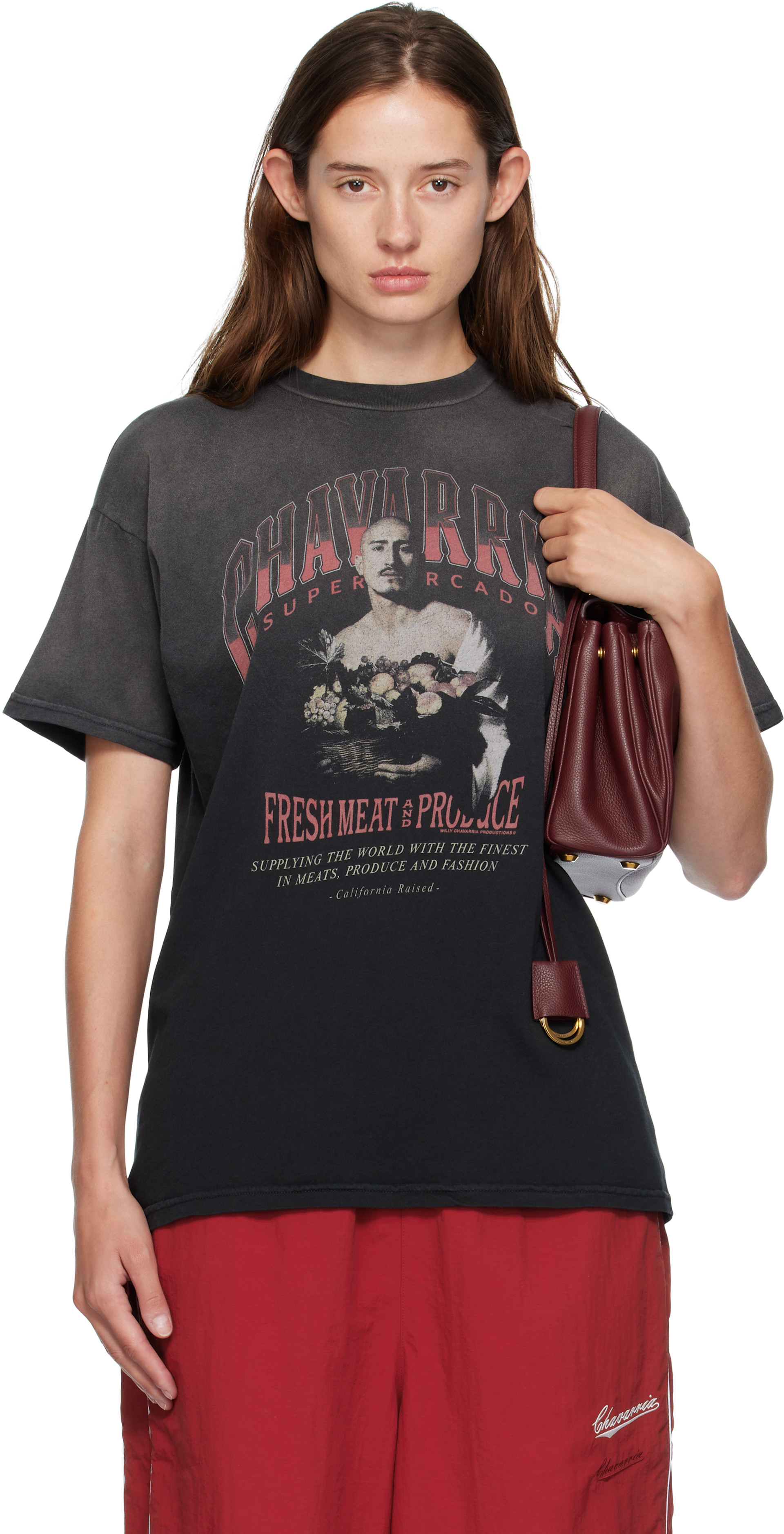 WILLY CHAVARRIA: ブラック San Chachi Produce Easy Tシャツ | SSENSE