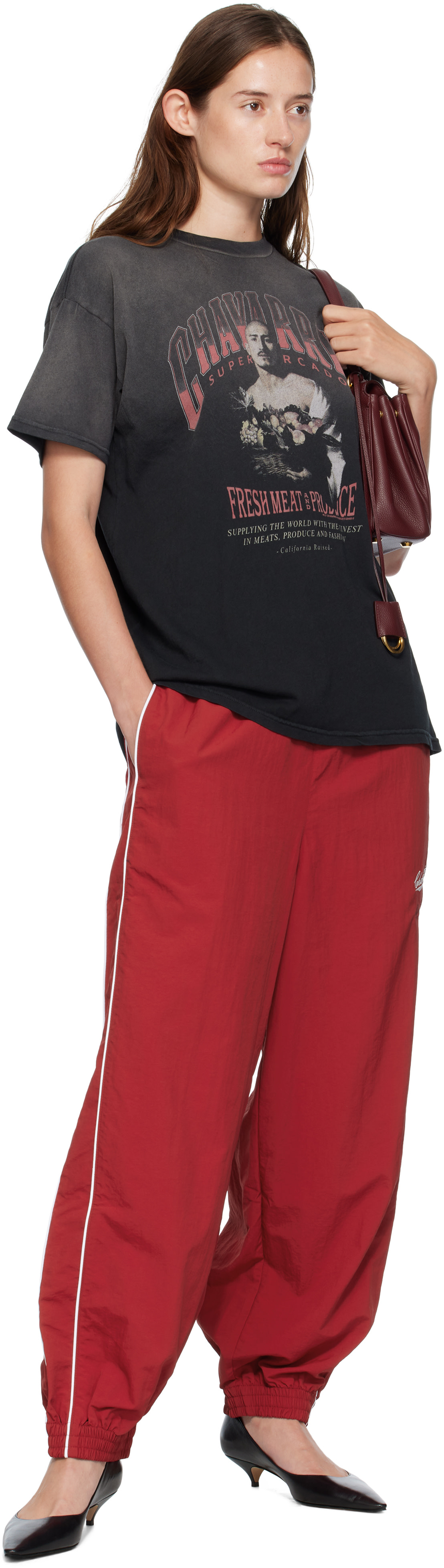WILLY CHAVARRIA: Black San Chachi Produce Easy T-shirt | SSENSE