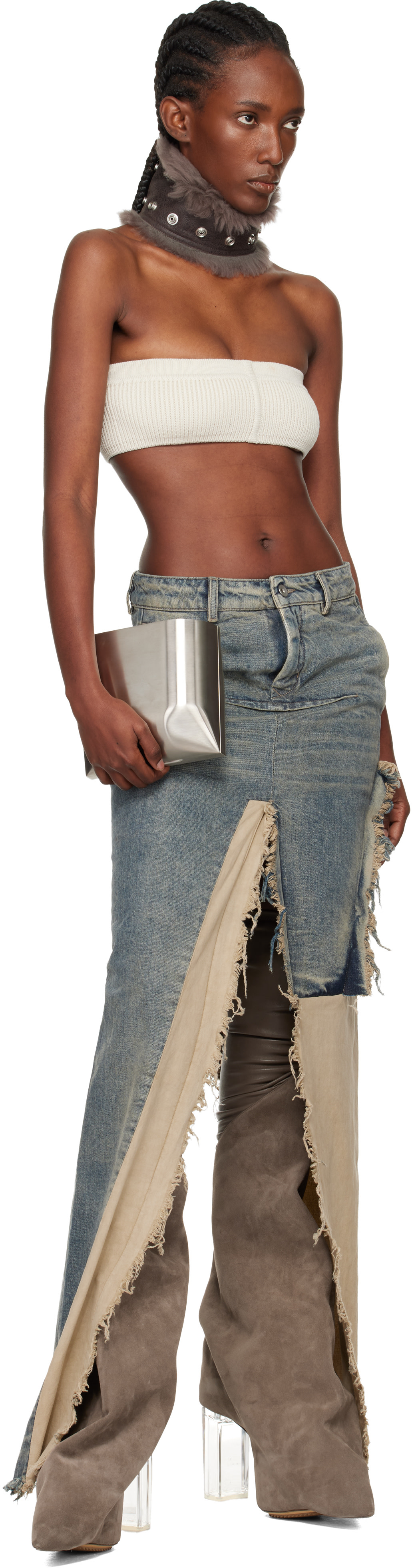 Rick Owens: Off-White Concordians Slim Bandeau Top | SSENSE