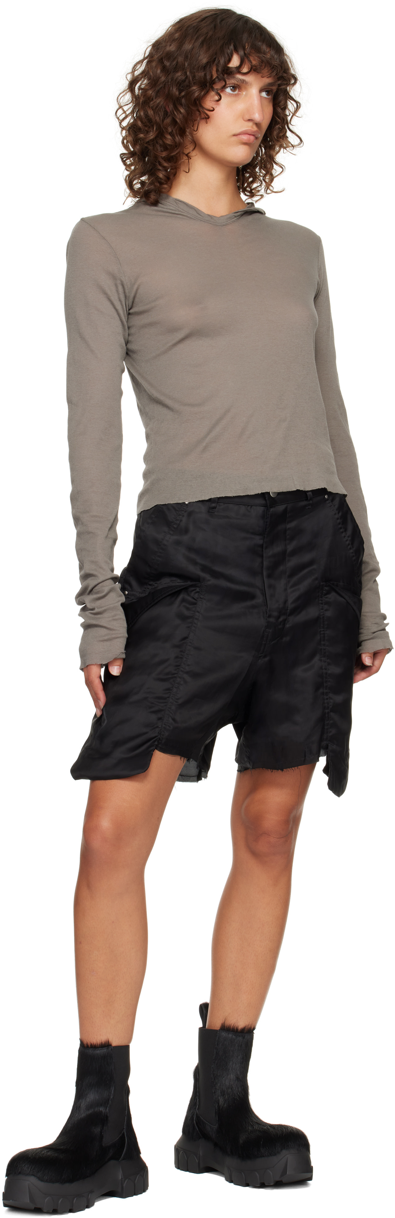 Rick Owens: ブラック Concordians Beatle Bozo Tractor ブーツ