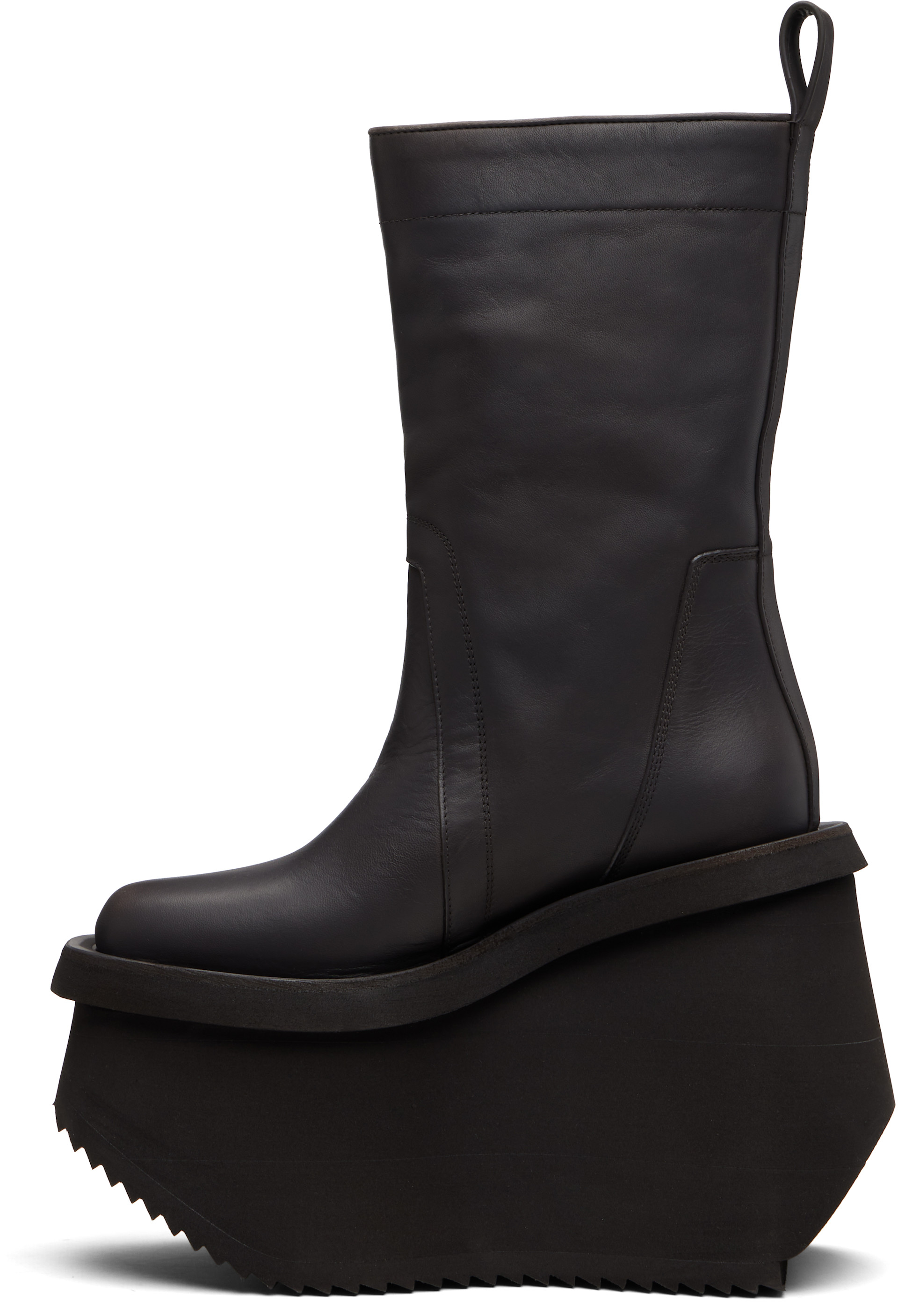 Rick Owens: Gray Concordians Factory Boots | SSENSE