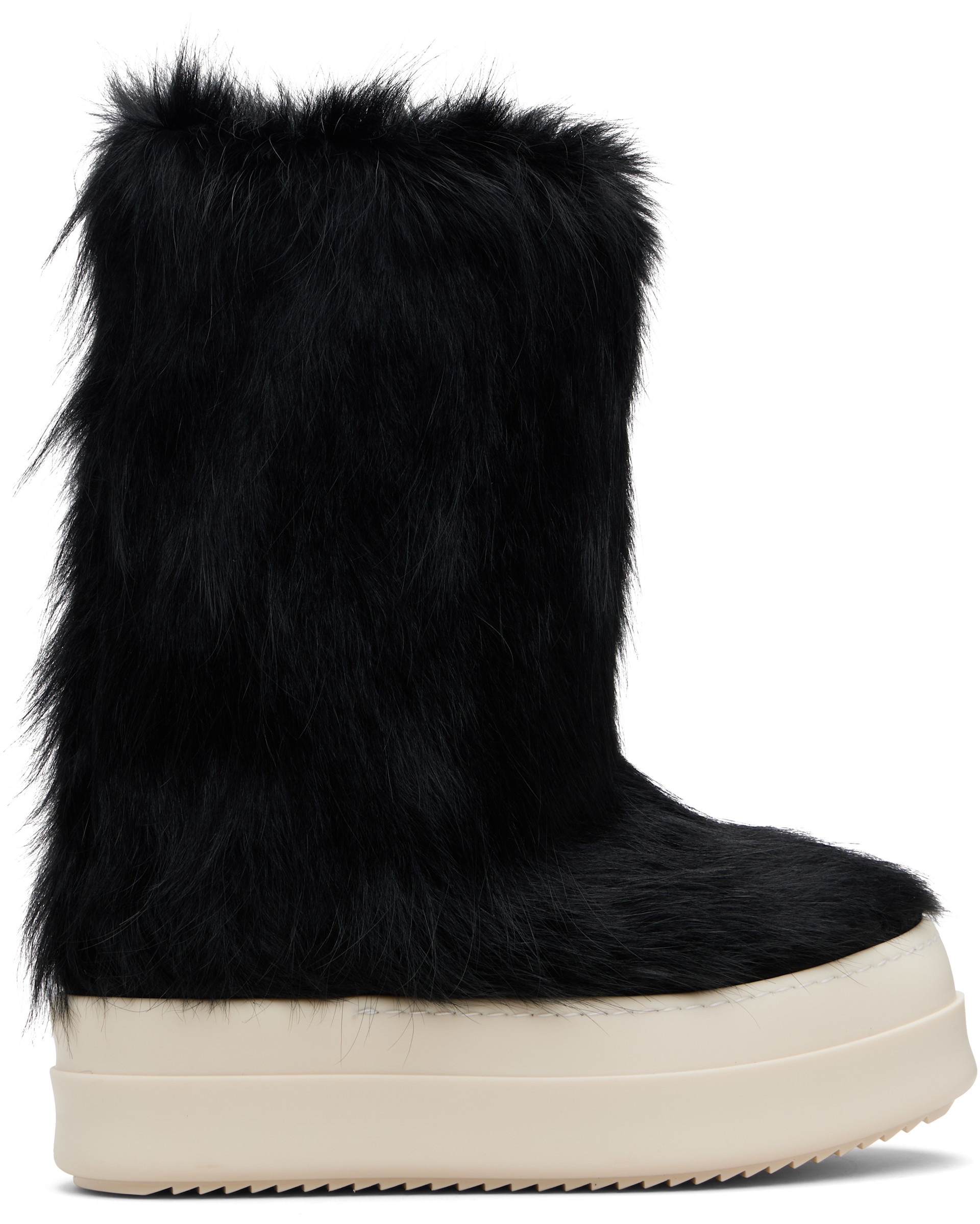Rick Owens: Black Concordians Mega Bumper Lunar Boots | SSENSE