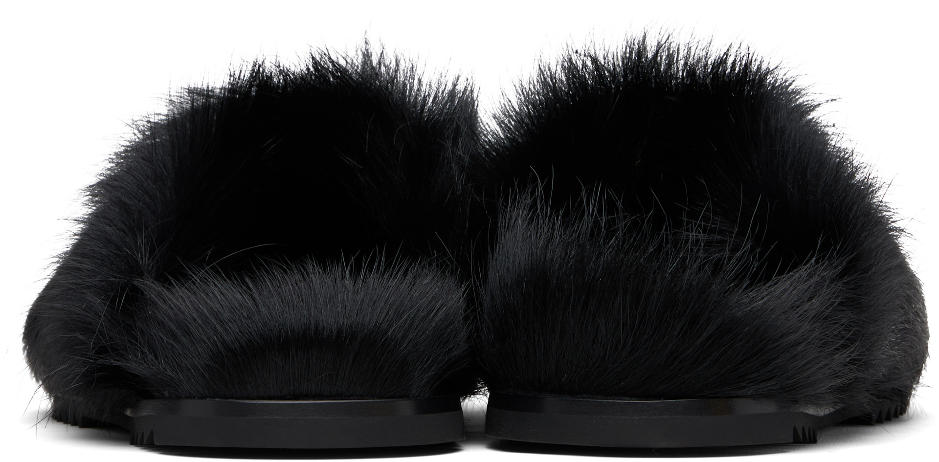 Rick Owens: Black Pillow Granola Sandals | SSENSE