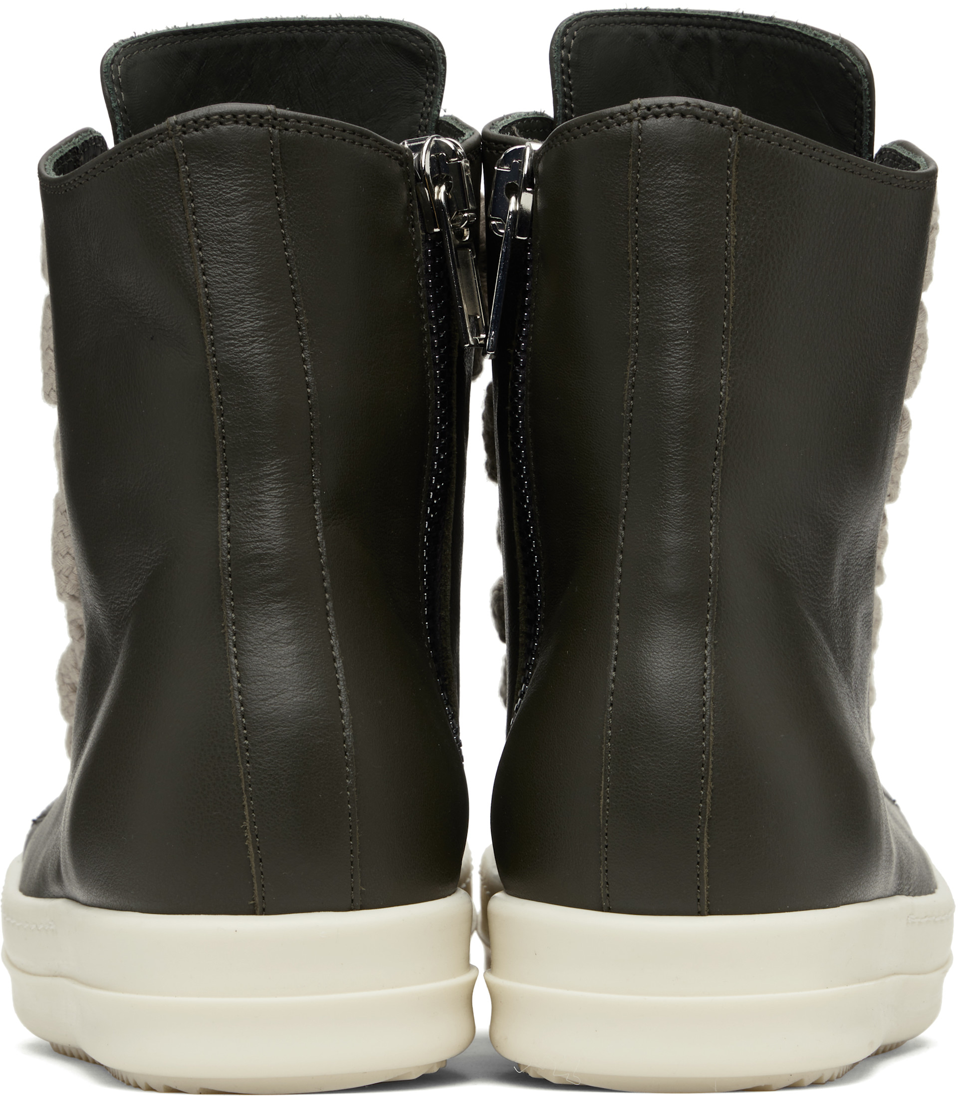 Rick Owens: Gray Concordians Jumbolace Sneakers | SSENSE
