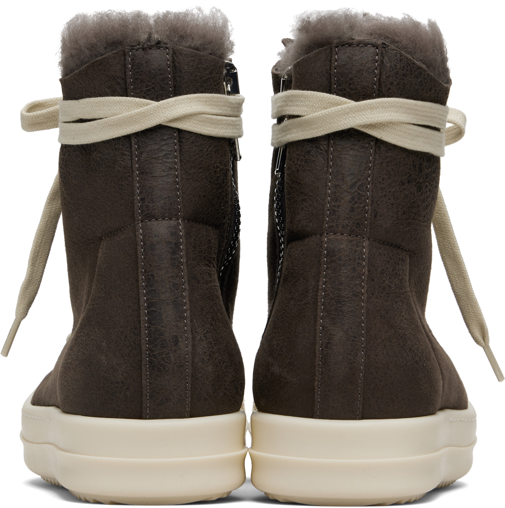Rick Owens: Gray Concordians Sneakers | SSENSE Canada